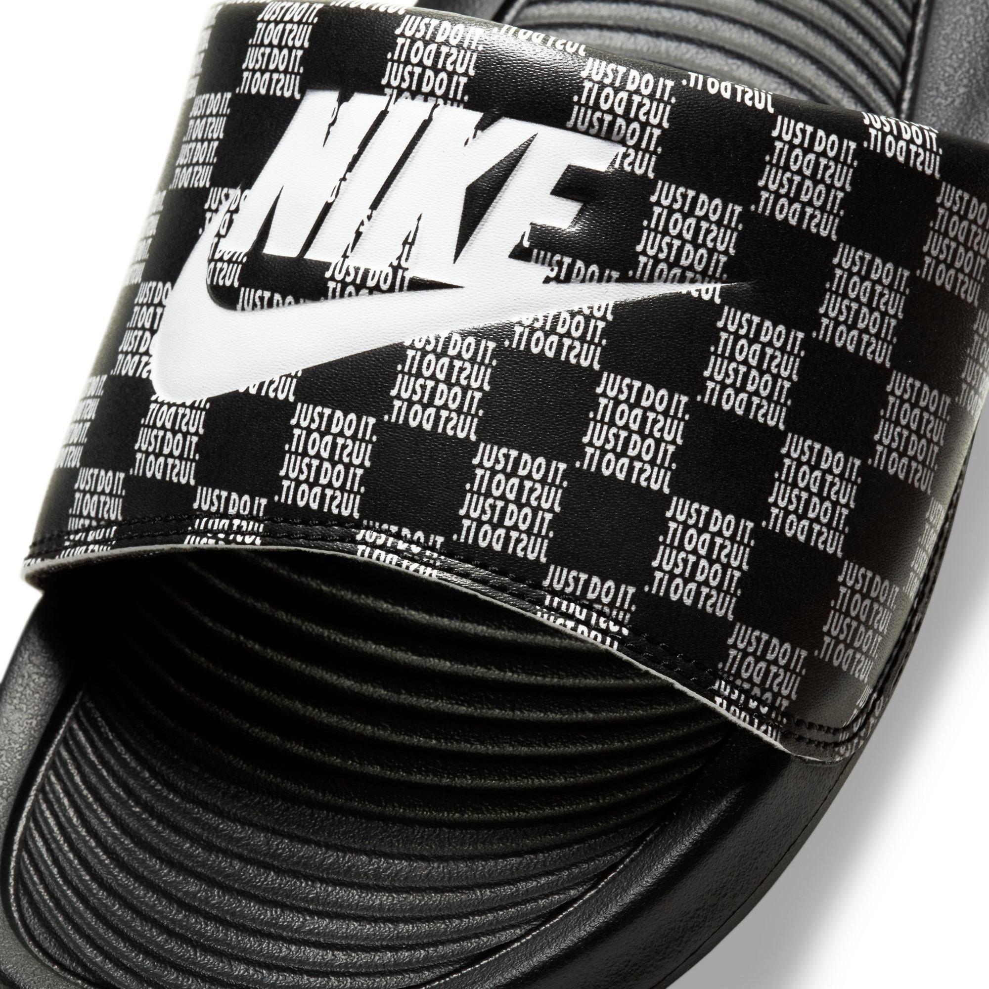 Perforar cuadrado División Nike Victori One Checkerboard "Black/White" Men's Slide