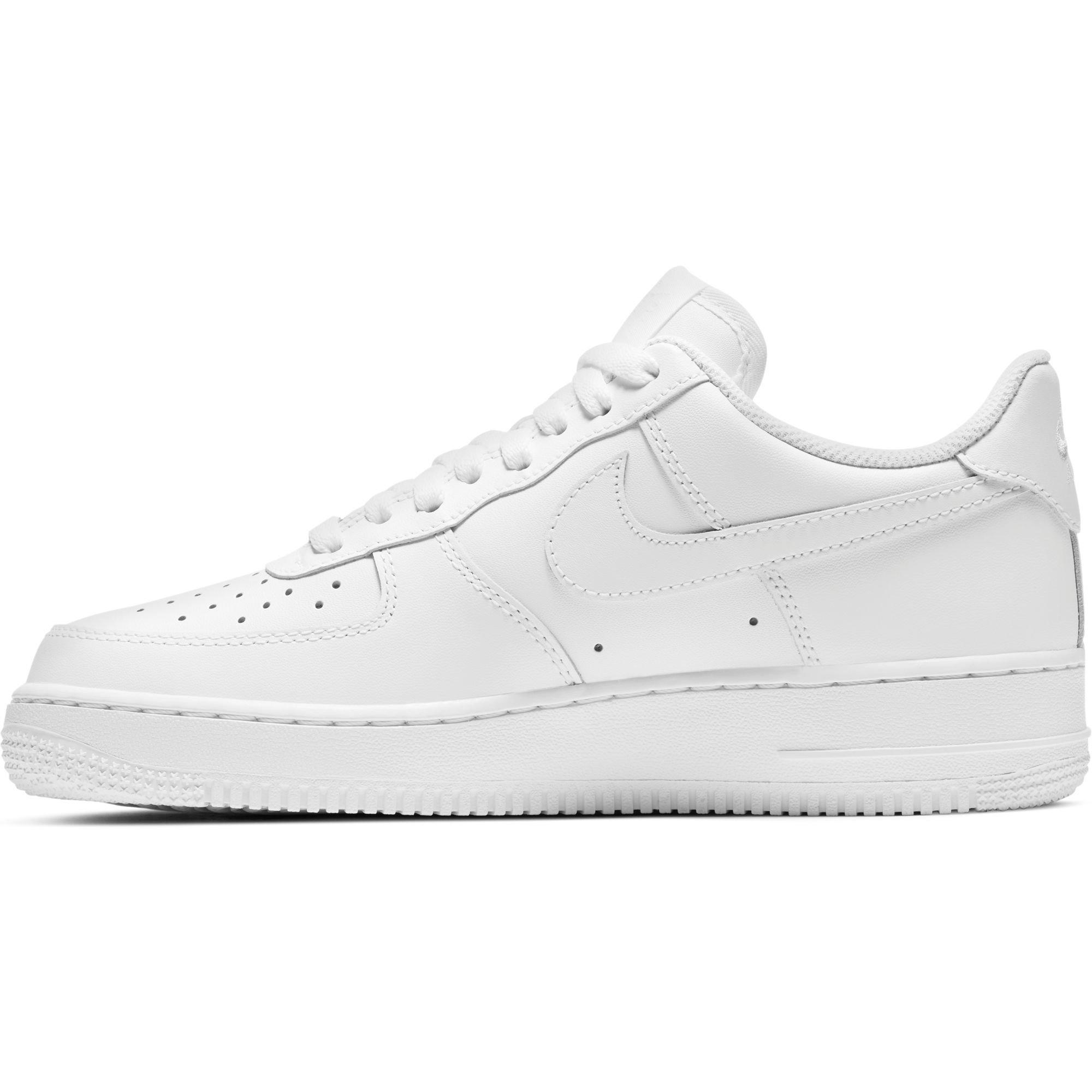 Nike Air Force 1 07 LE "White/White" Women's Shoe - WHITE Thumbnail View 7