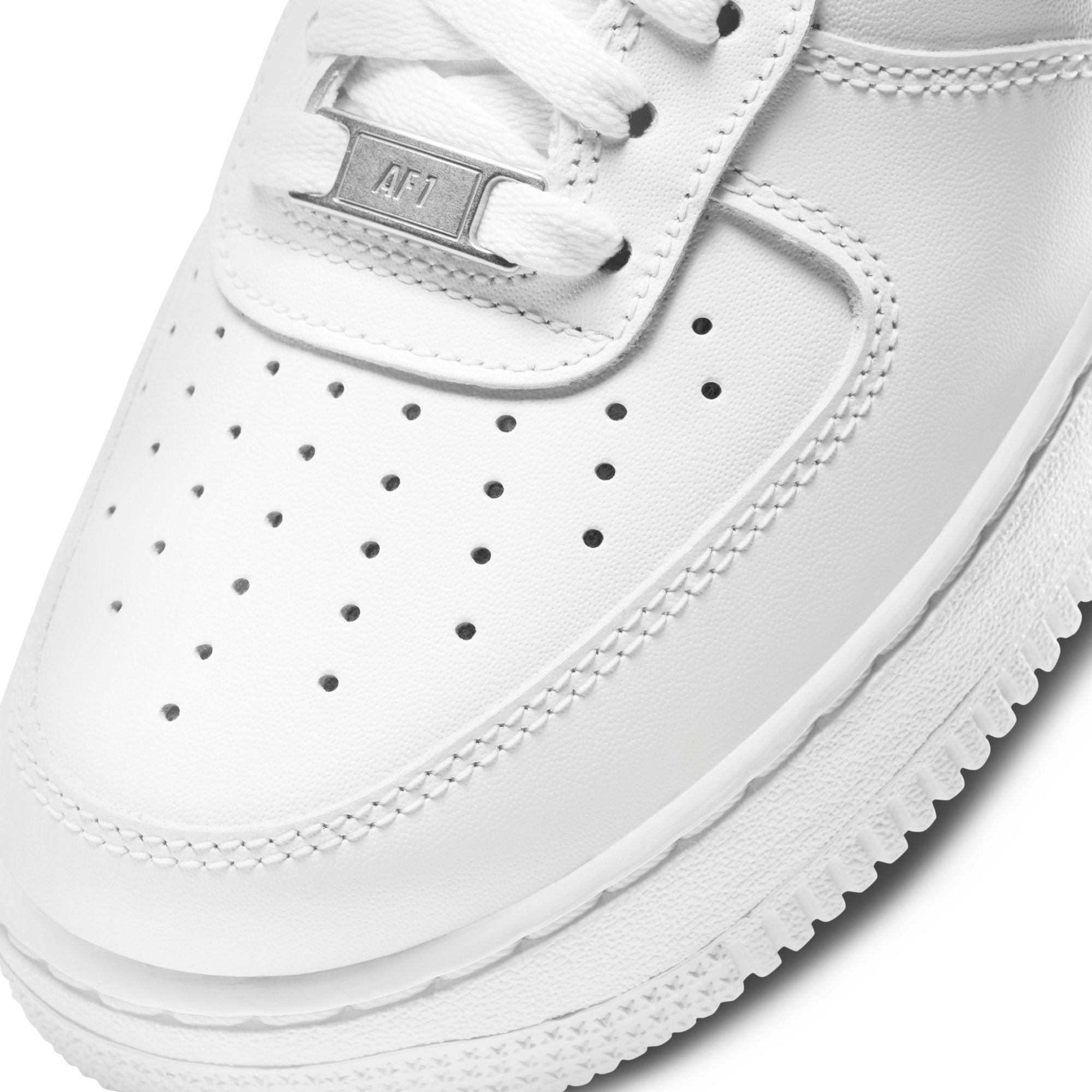 Nike Air Force 1 07 LE "White/White" Women's Shoe - WHITE Thumbnail View 4