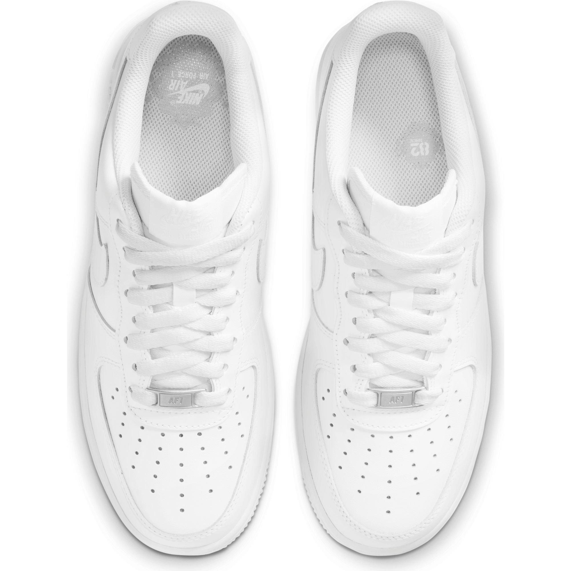 Nike Air Force 1 07 LE "White/White" Women's Shoe - WHITE Thumbnail View 9