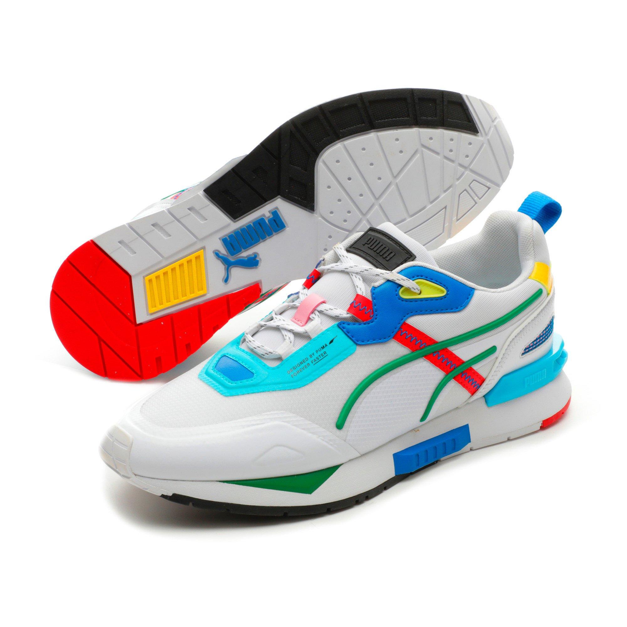 puma mirage tech white multi
