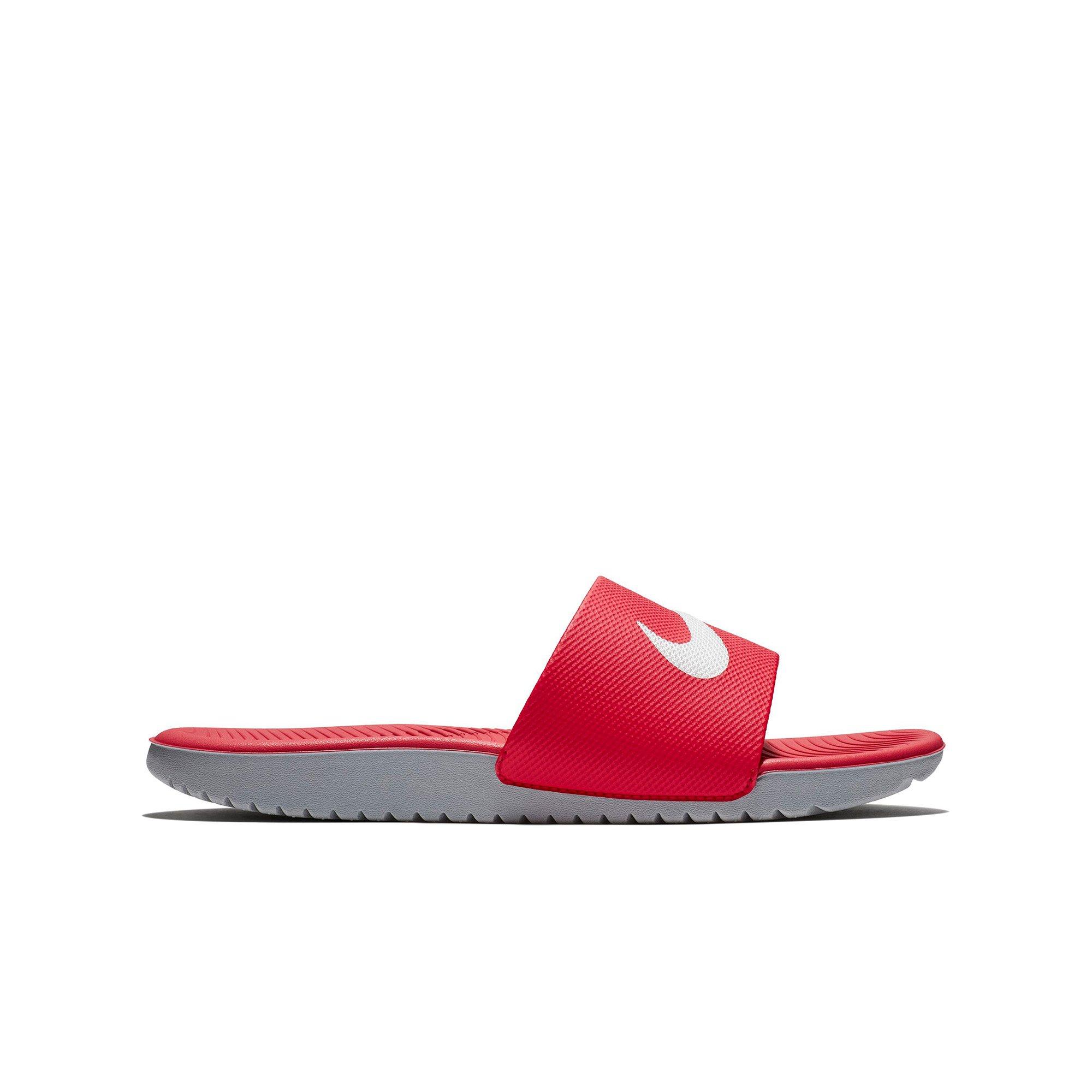 Nike Kawa University Red White Grade School Kids Slide