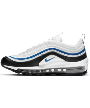 bagageruimte Uitgaven Gewend aan Nike Air Max 97 "White/Signal Blue/Black/Pure Platinum" Grade School Boys'  Shoe