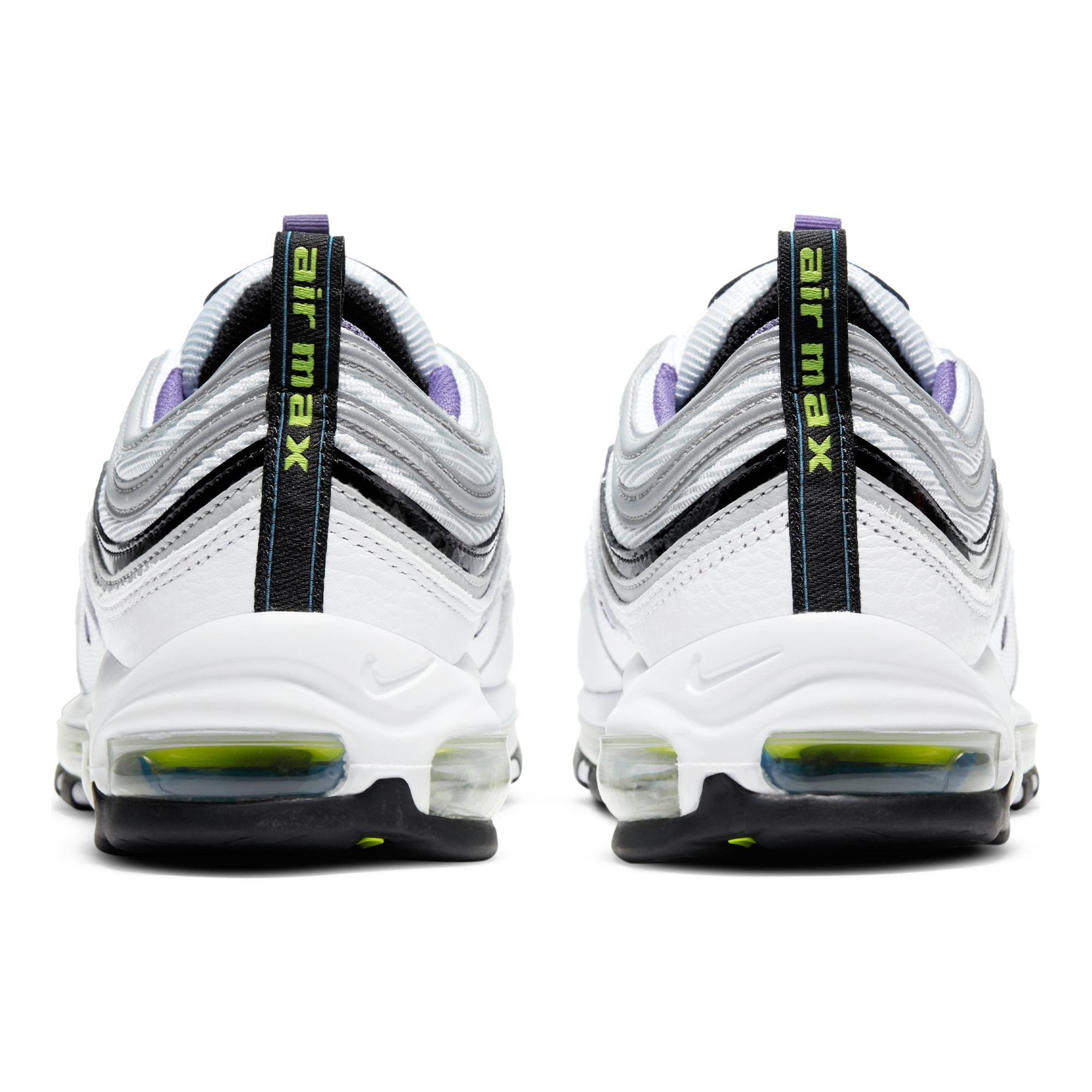 nike air max 97 purple and white