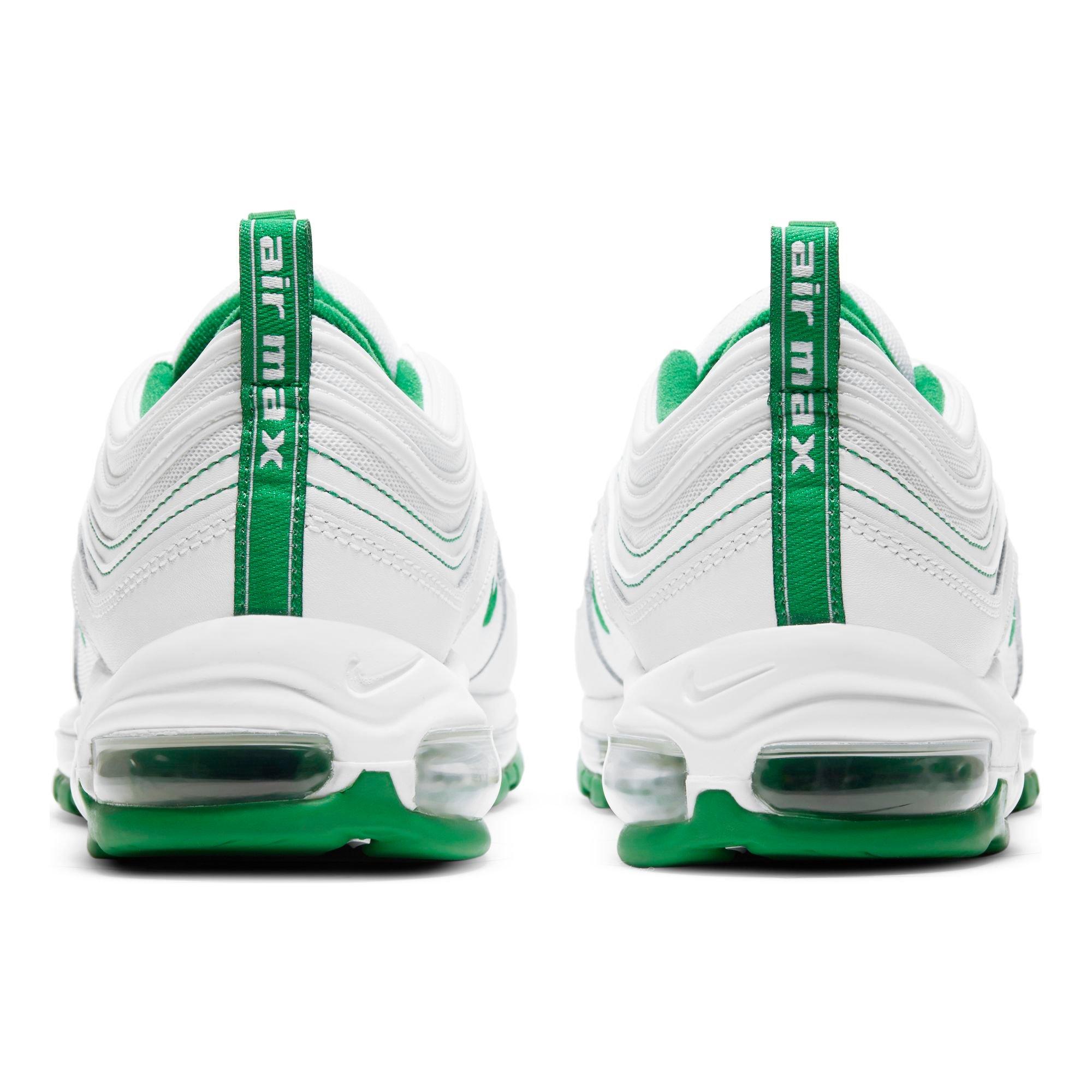 green and white air max 97