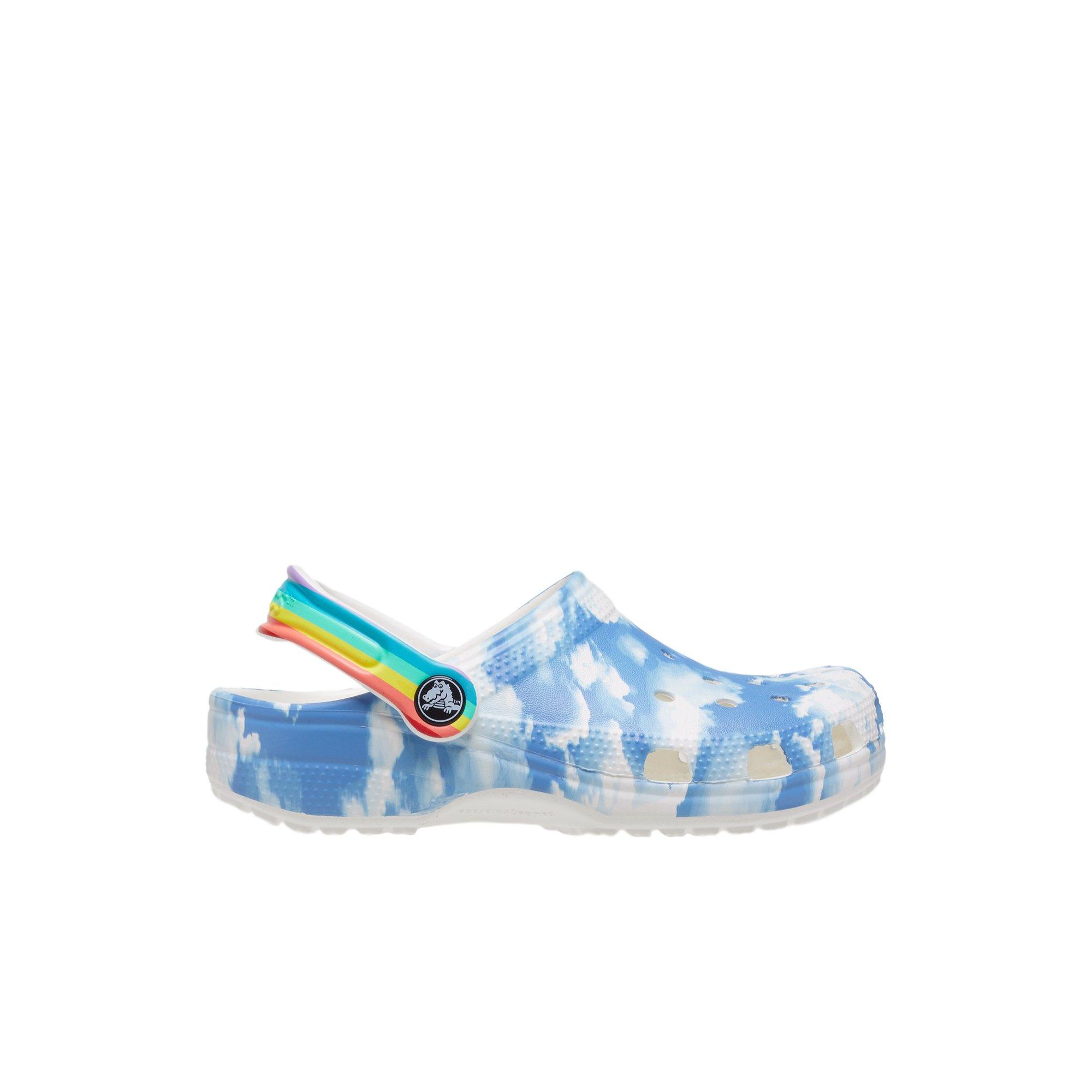 blue cloud crocs