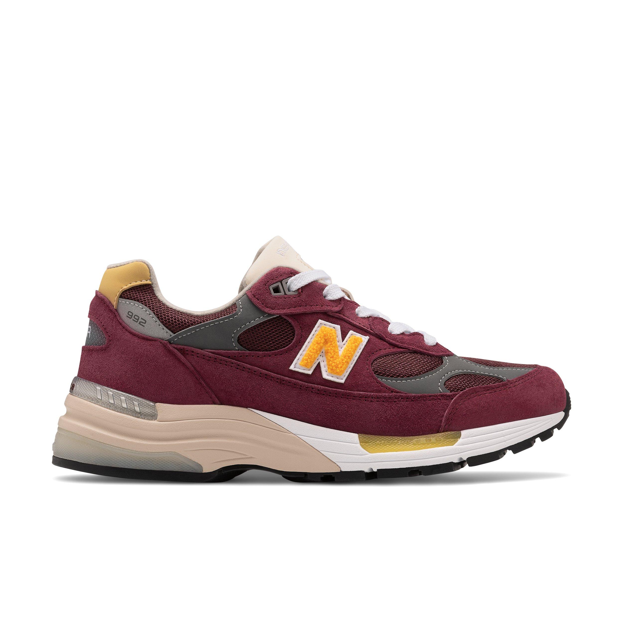 Burgundy and shop gold new balance