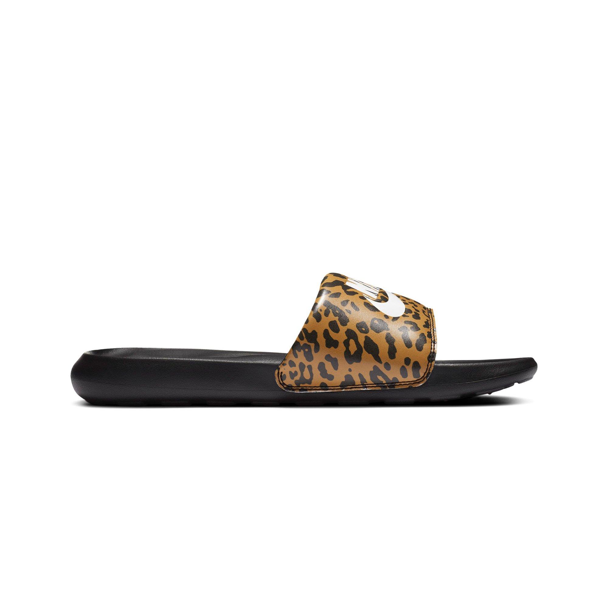 Nike clearance leopard sliders