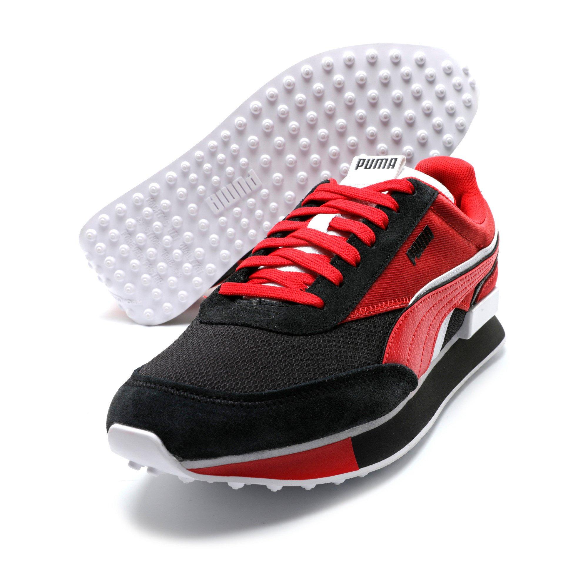 Puma future rider hot sale red and black