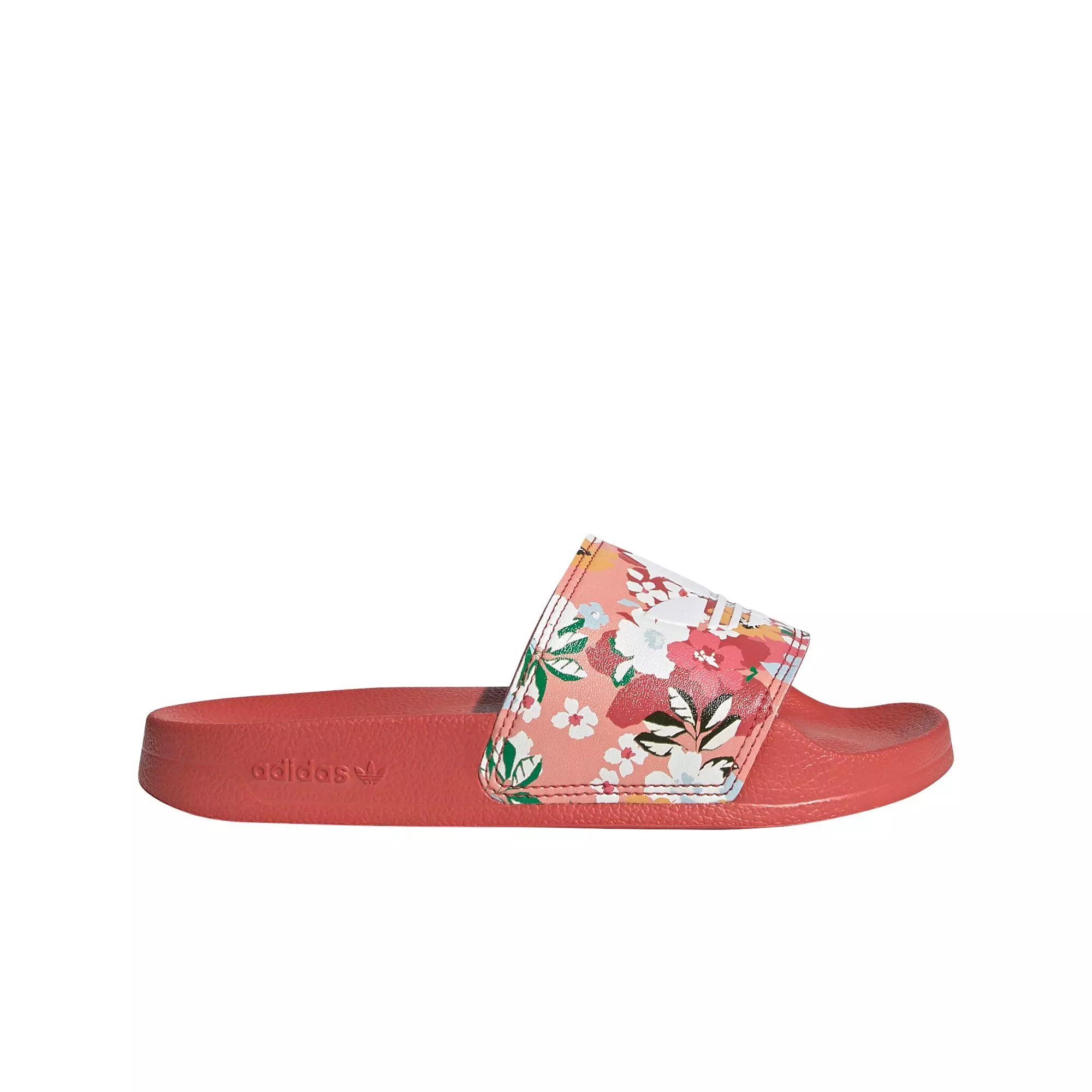 adidas Adilette Lite HER Studio "Hazy Rose/White" Grade School Girls' Slide - WHITE/PINK