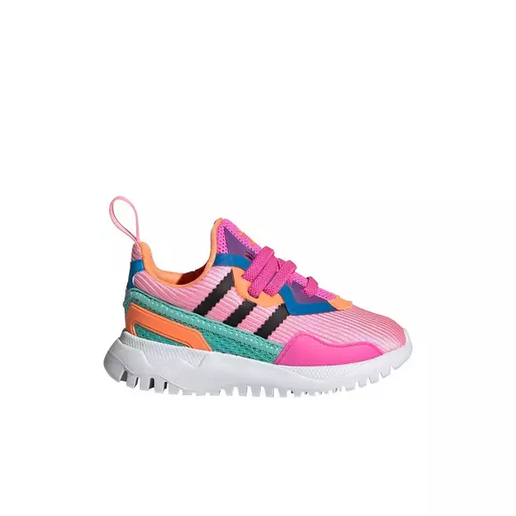 adidas Run "Pink/Black/Orange" Toddler Girls' Shoe