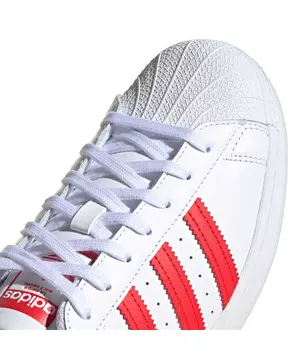 adidas Superstar White Red Stripes [Custom Product] ORIGINAL Shoes