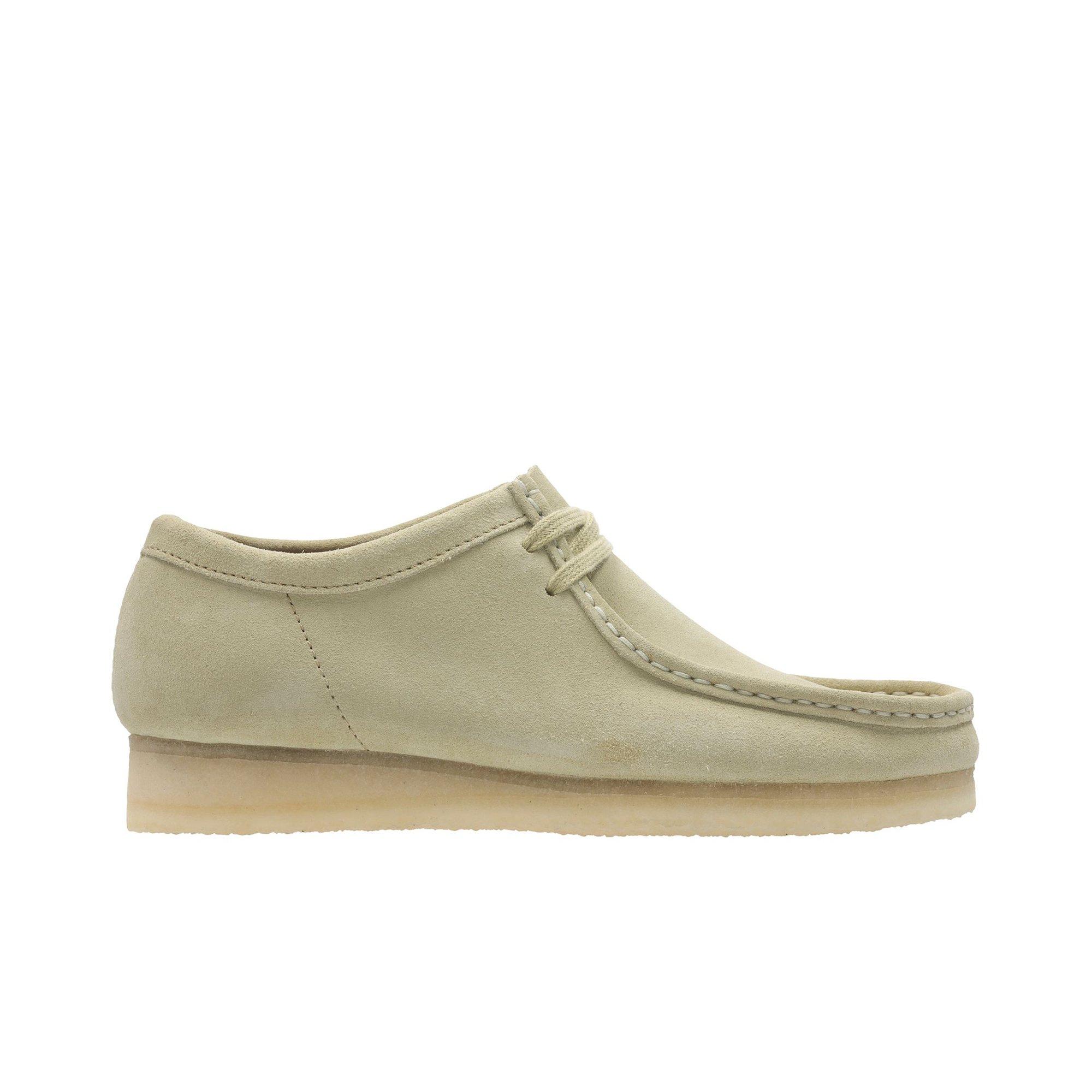 clark wallabees maple