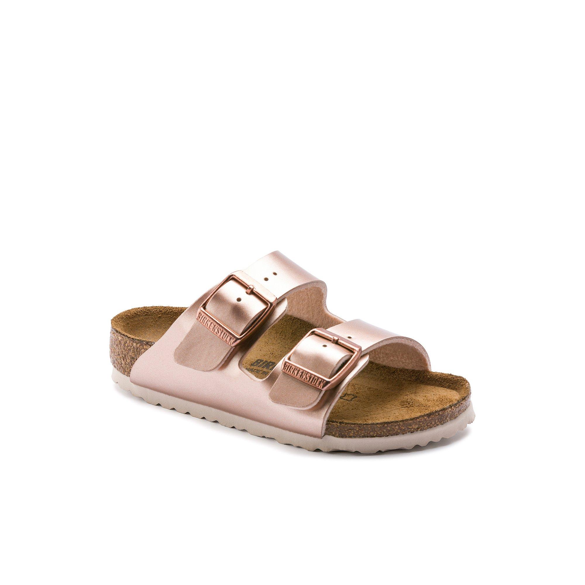 girls rose gold birkenstocks