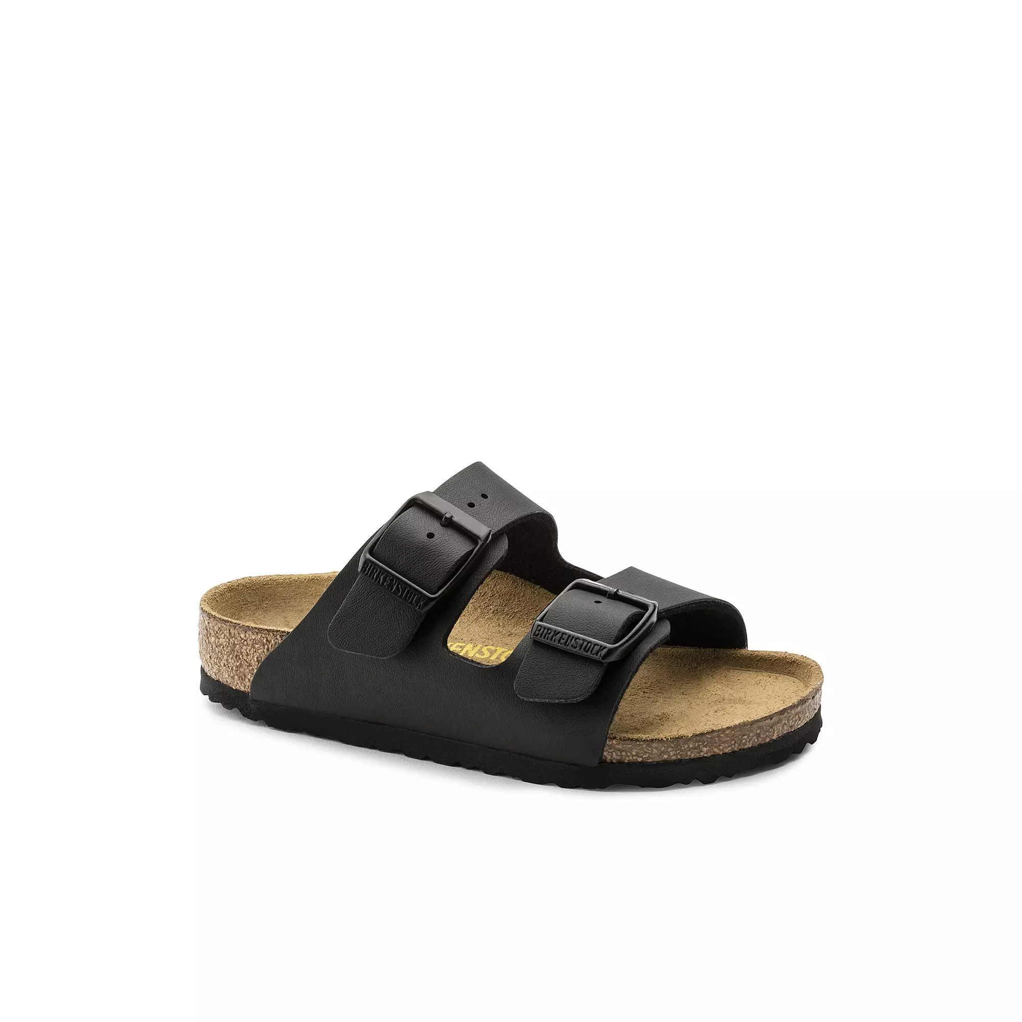 Birkenstock Arizona Birko-Flor "Black" Toddler Kids' Sandal - BLACK/BROWN