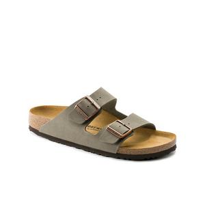 Birkenstock Arizona Birkibuc "Stone" Women's Sandal