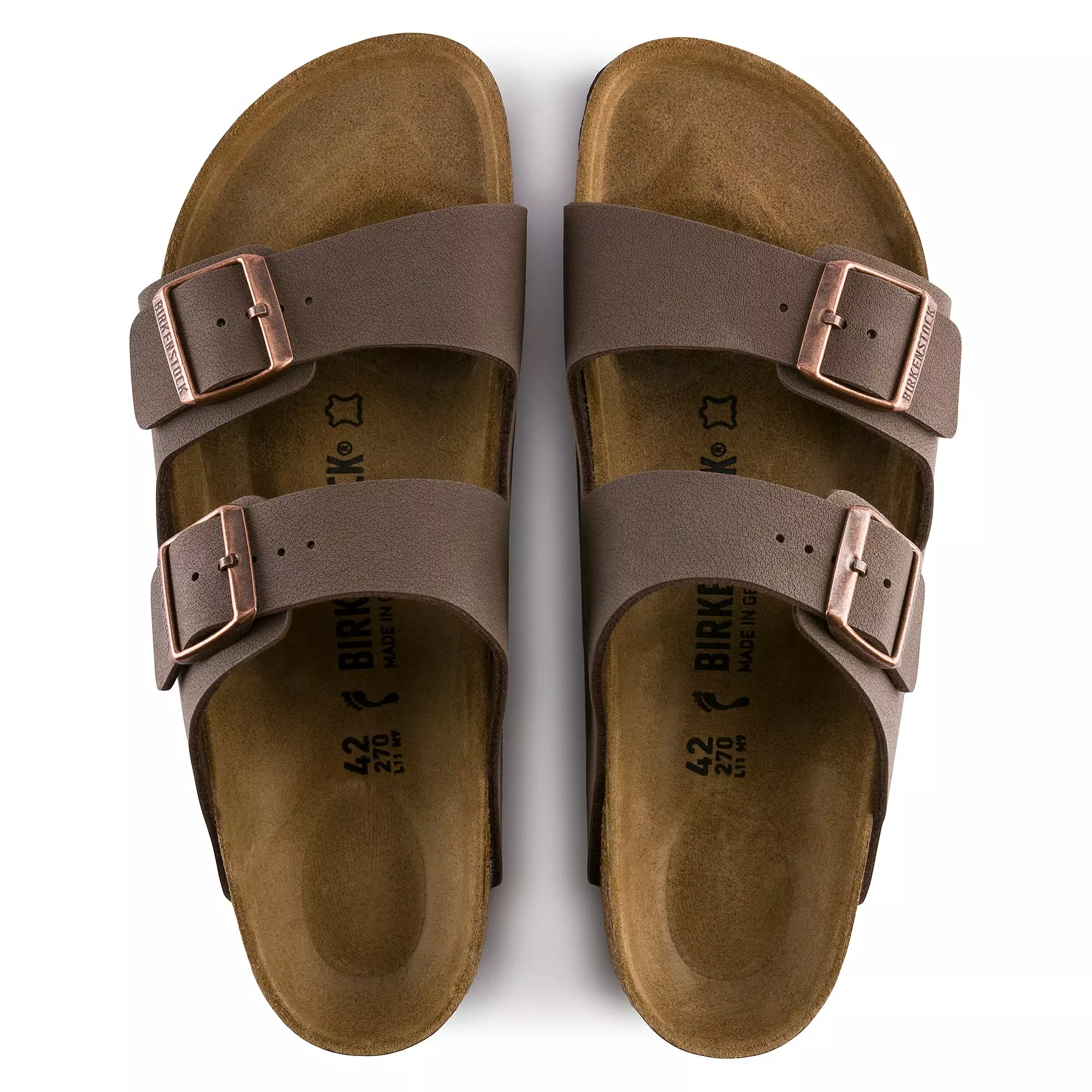 Birkenstock Arizona Birkibuc "Mocha" Women's Sandal - BROWN