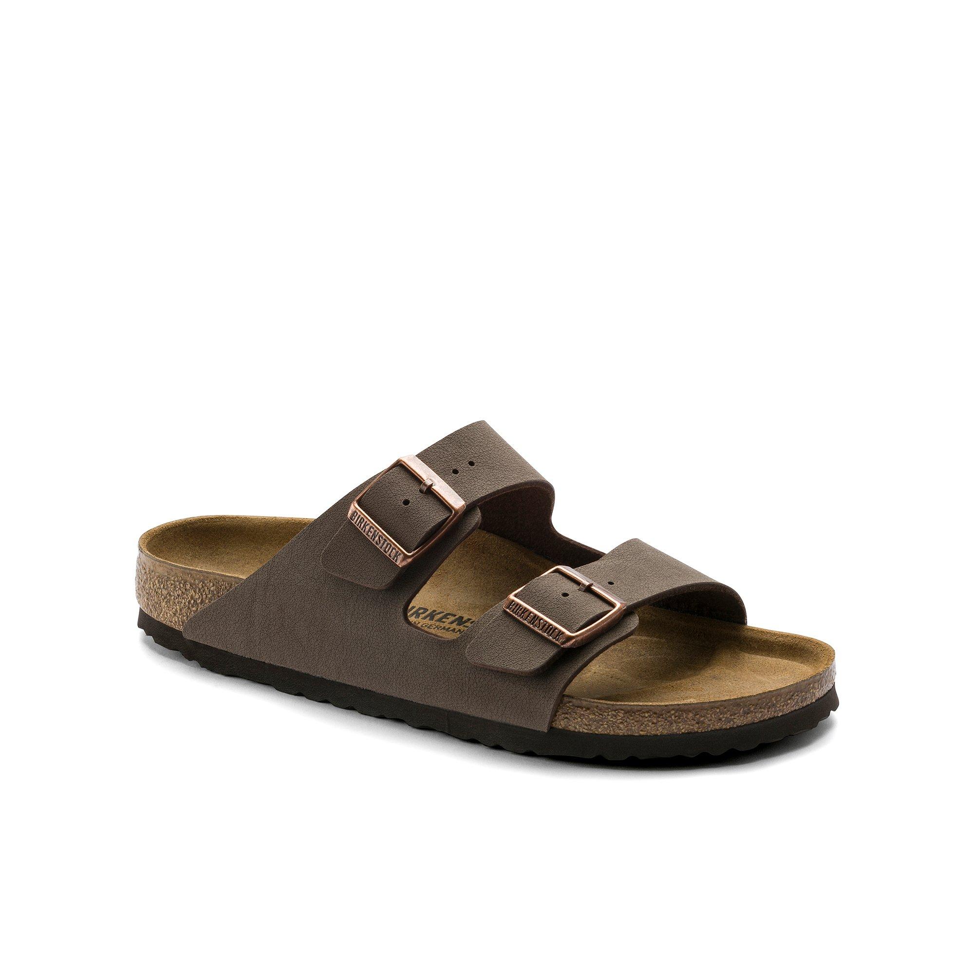 BIRKENSTOCK Arizona Women's Open Toe Birkibuc Sandals - Brown
