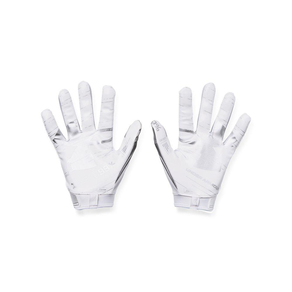 Under Armour Men's F8 Football Receiver Gloves - WHITE Thumbnail View 2
