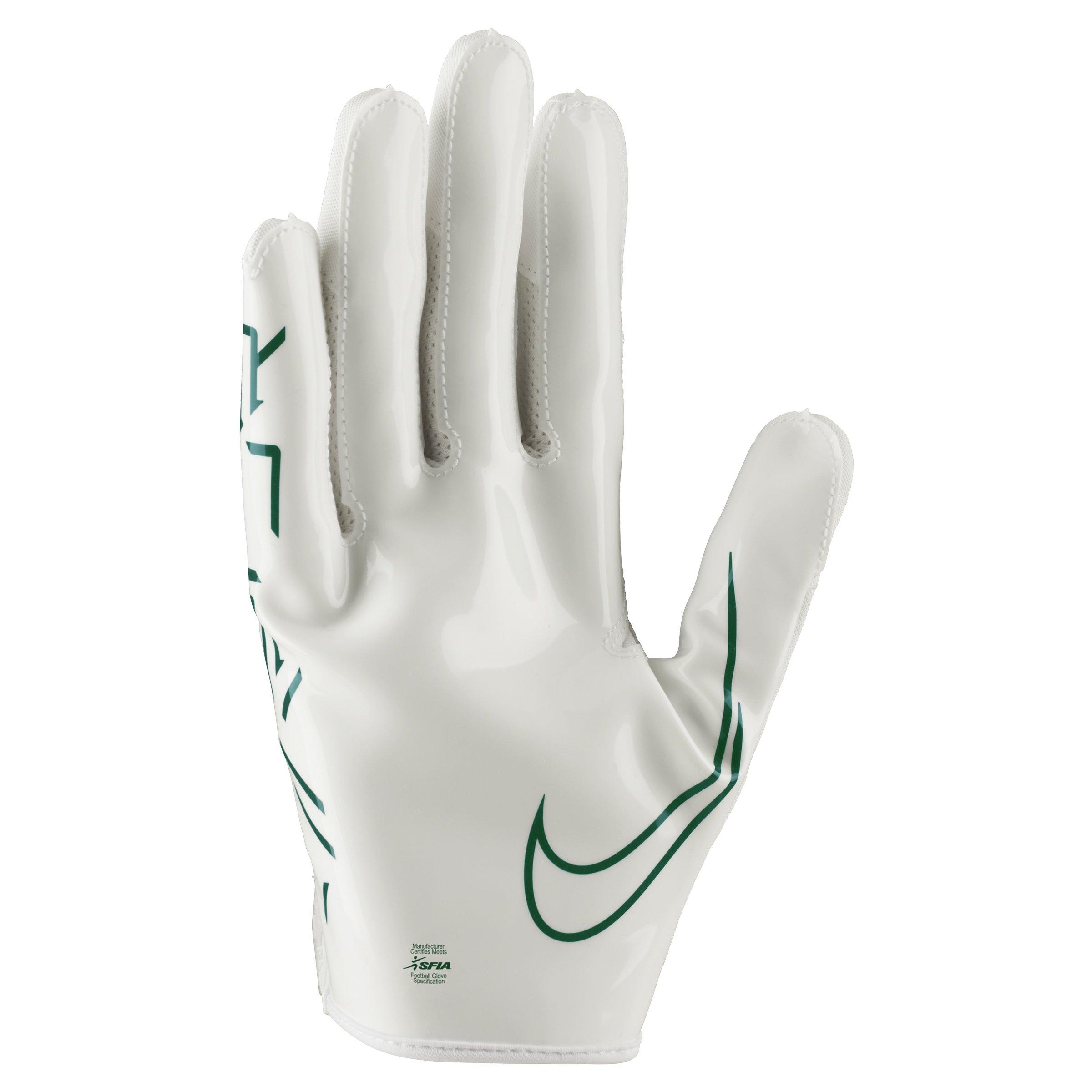 Green and best sale white football gloves