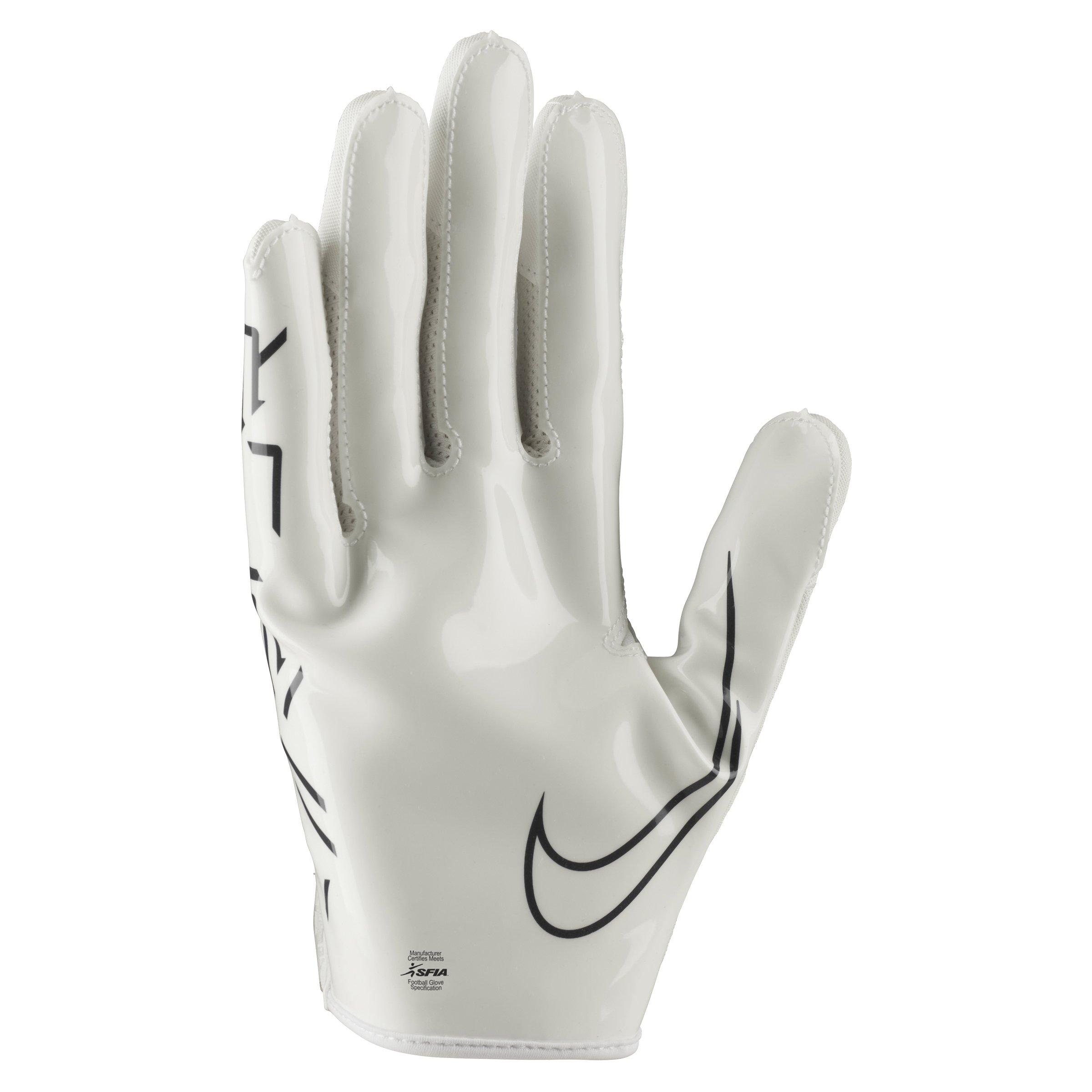 Nike Vapor Jet 7.0 Football Receiver Gloves - White/Black - WHITE/BLACK Thumbnail View 2