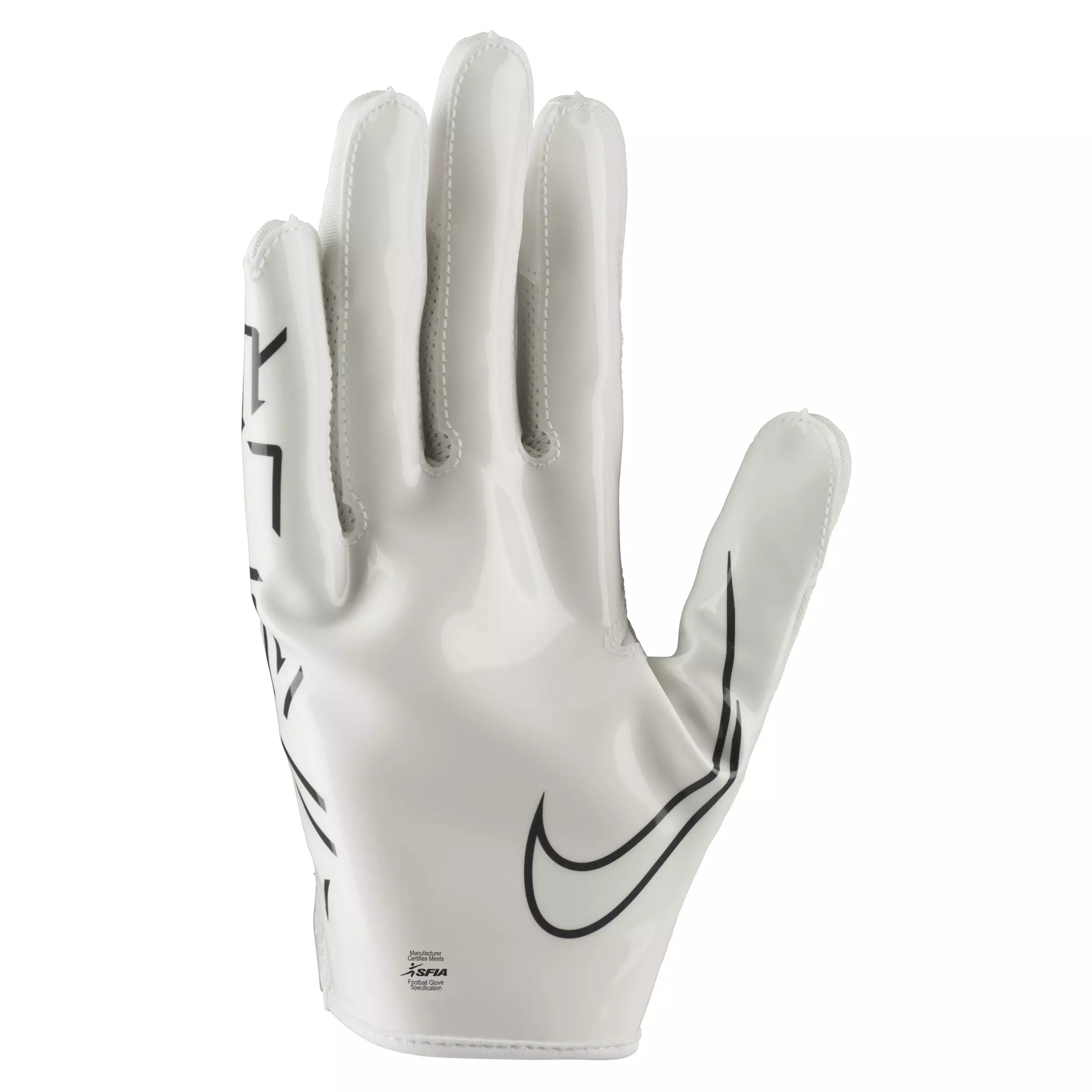 Nike Vapor Jet 7.0 Football Receiver Gloves - White/Black - WHITE/BLACK