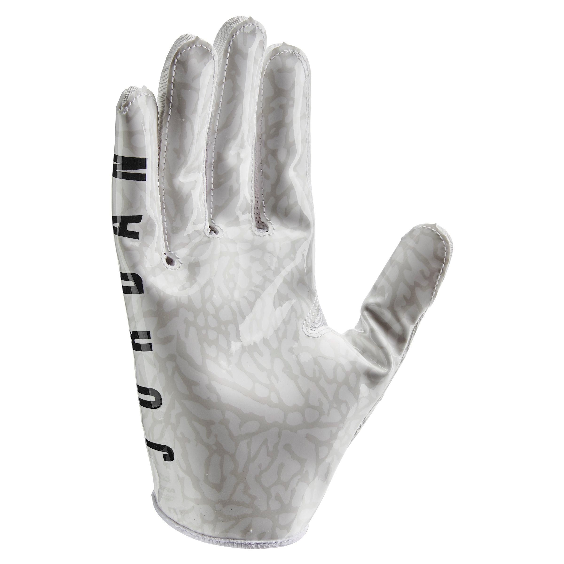 Jordan Jet 7 Football Receiver Gloves - White/Black - Hibbett