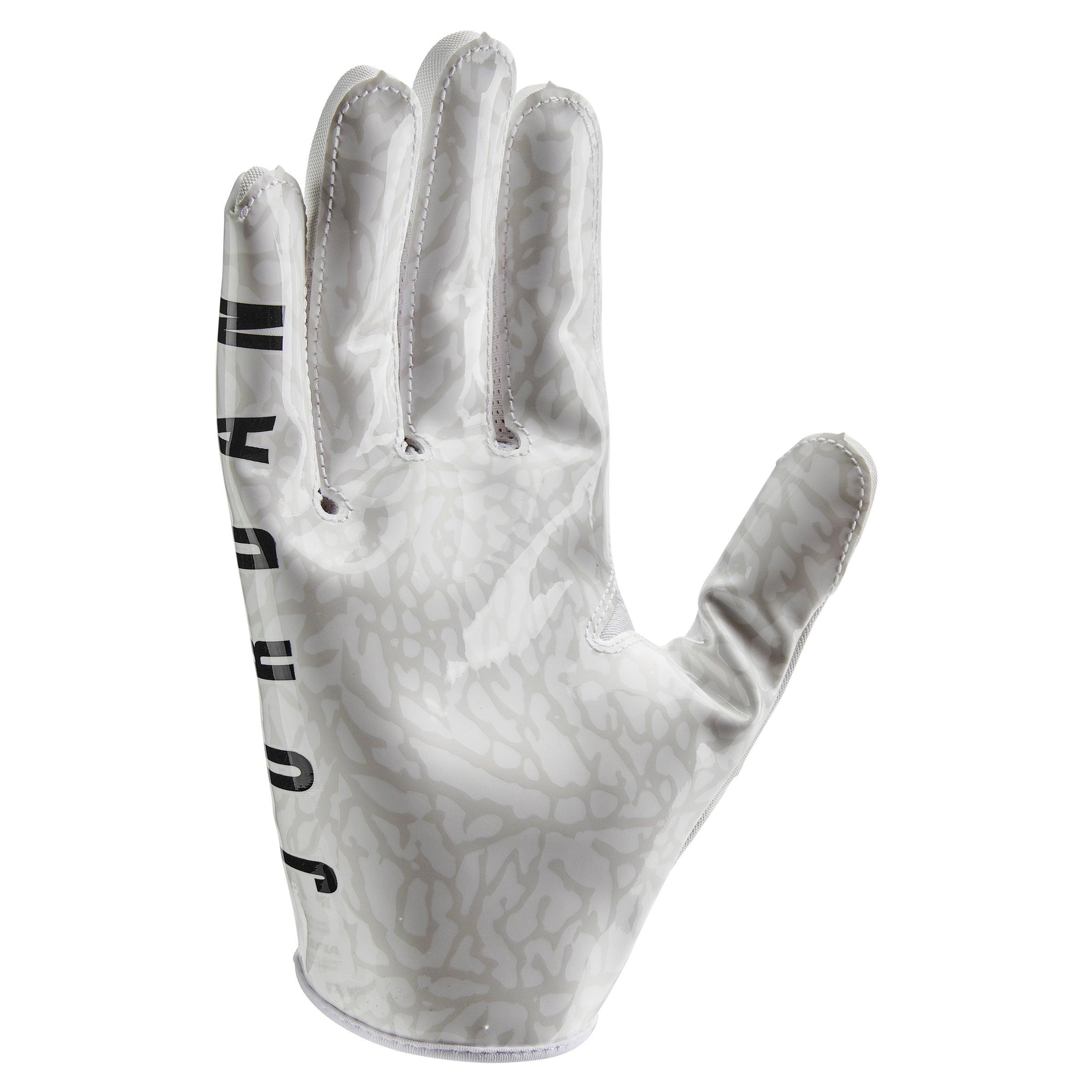 Jordan Jet 7 Football Receiver Gloves - White/Black - WHITE/BLACK Thumbnail View 2