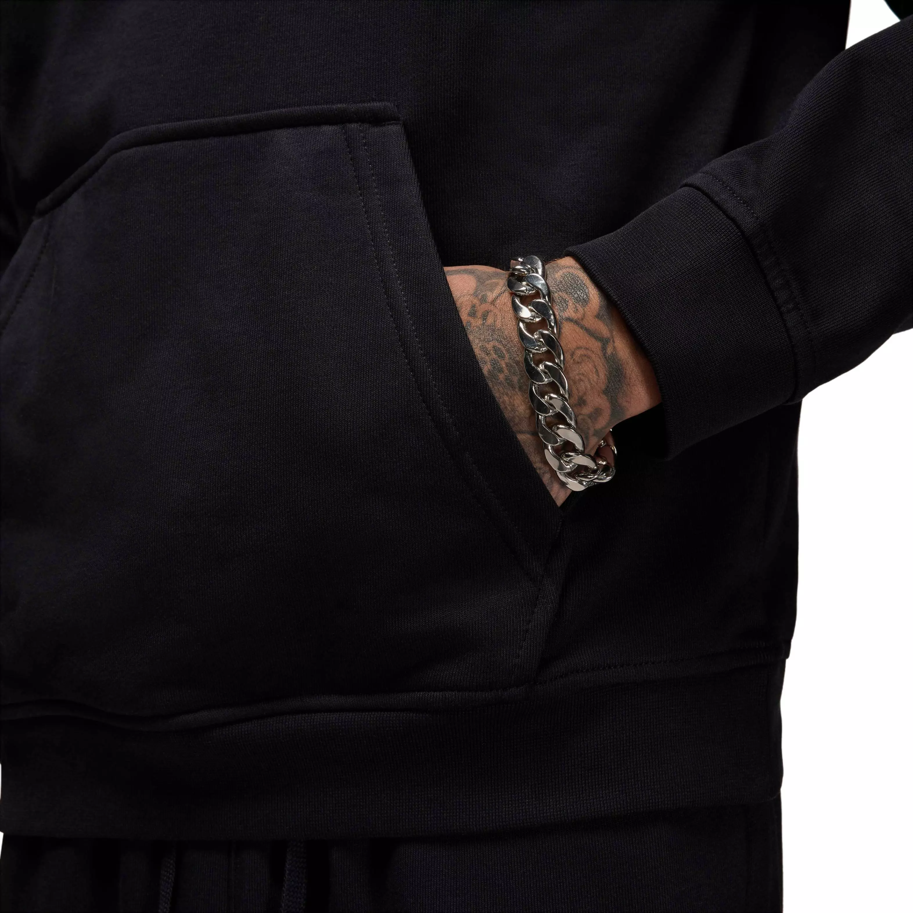 Jordan Men's Sport Crossover Dri-FIT Pullover Hoodie -Black - BLACK