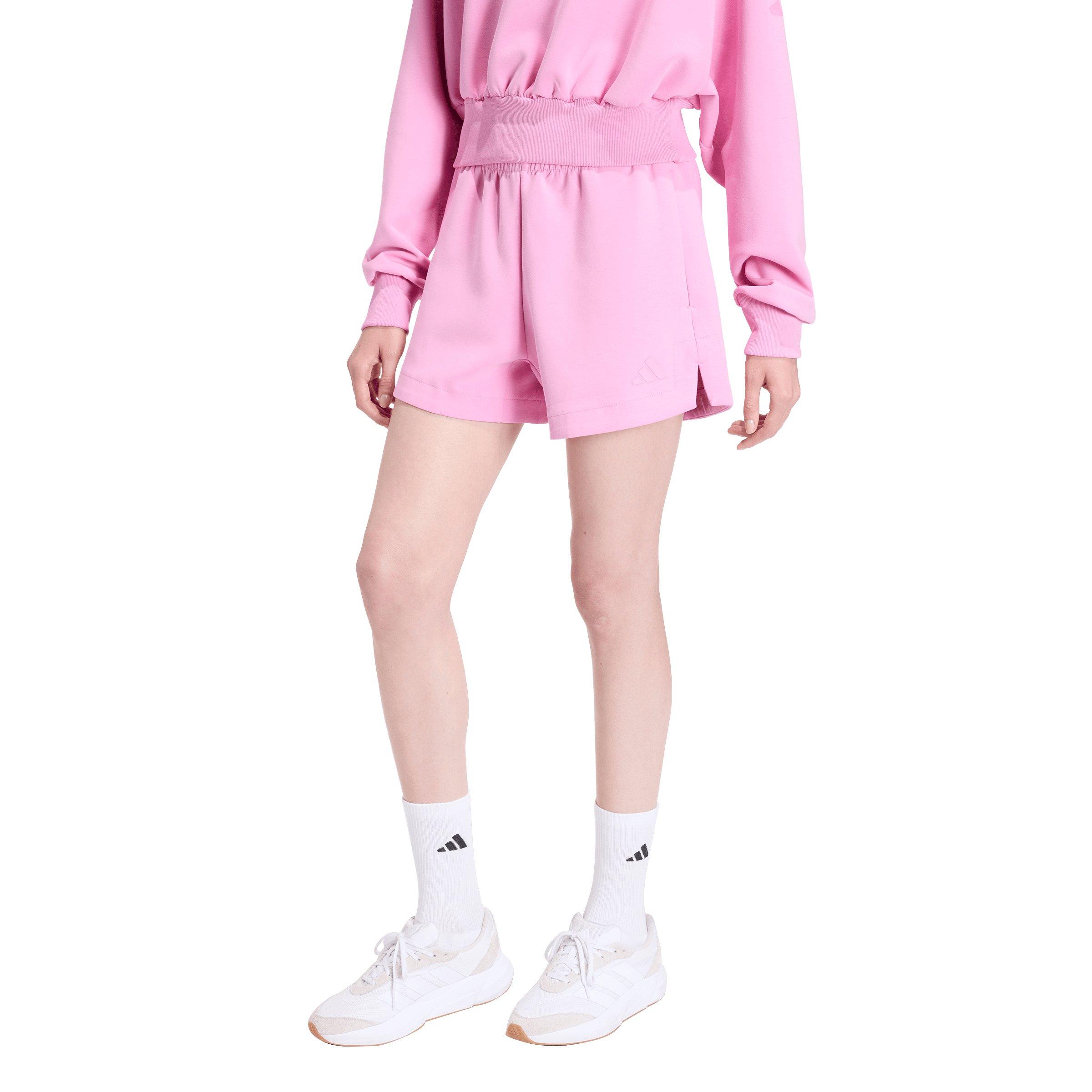 adidas Women's Soft Lux Loose Shorts-Pink - ROYAL Thumbnail View 1