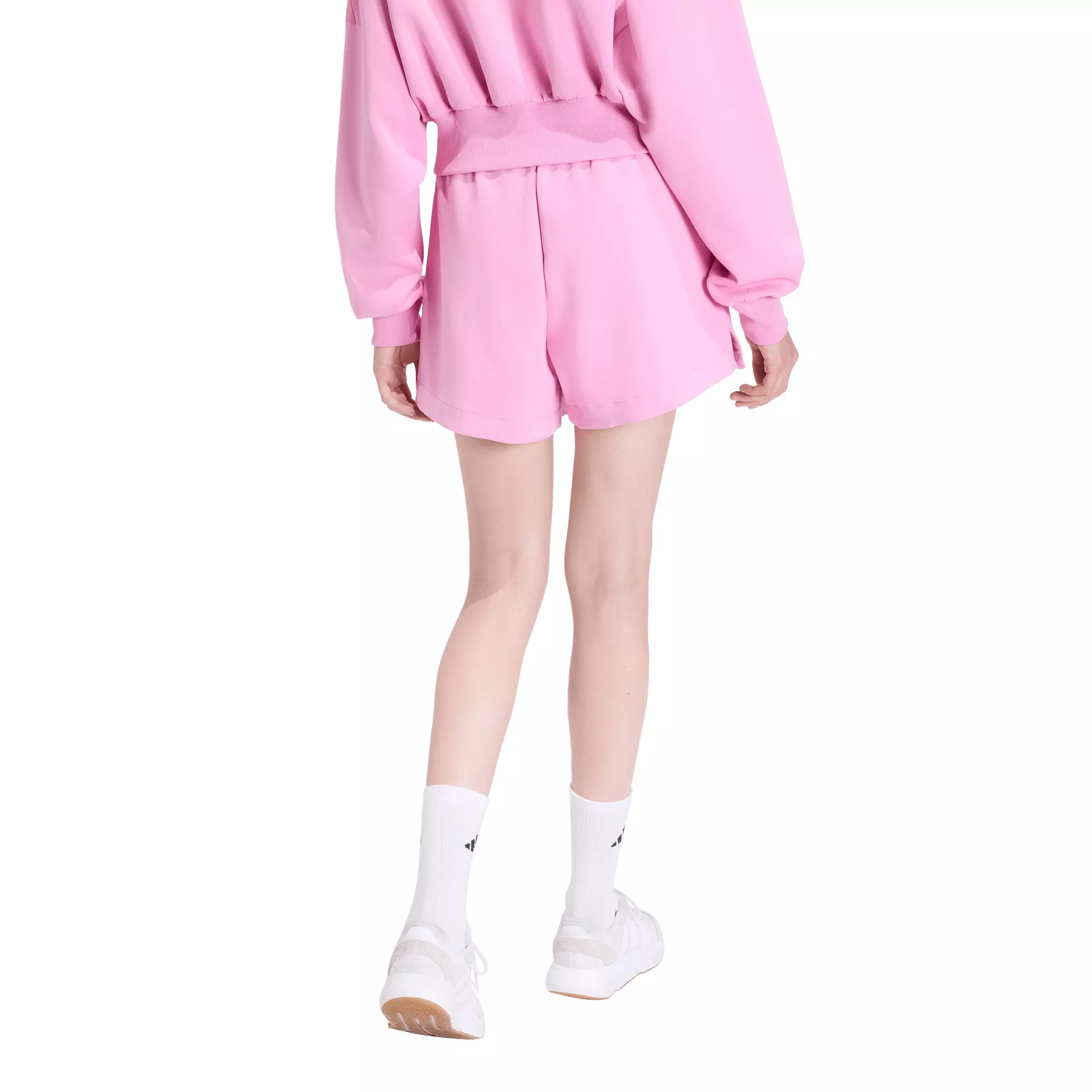 adidas Women's Soft Lux Loose Shorts - Pink - ROYAL