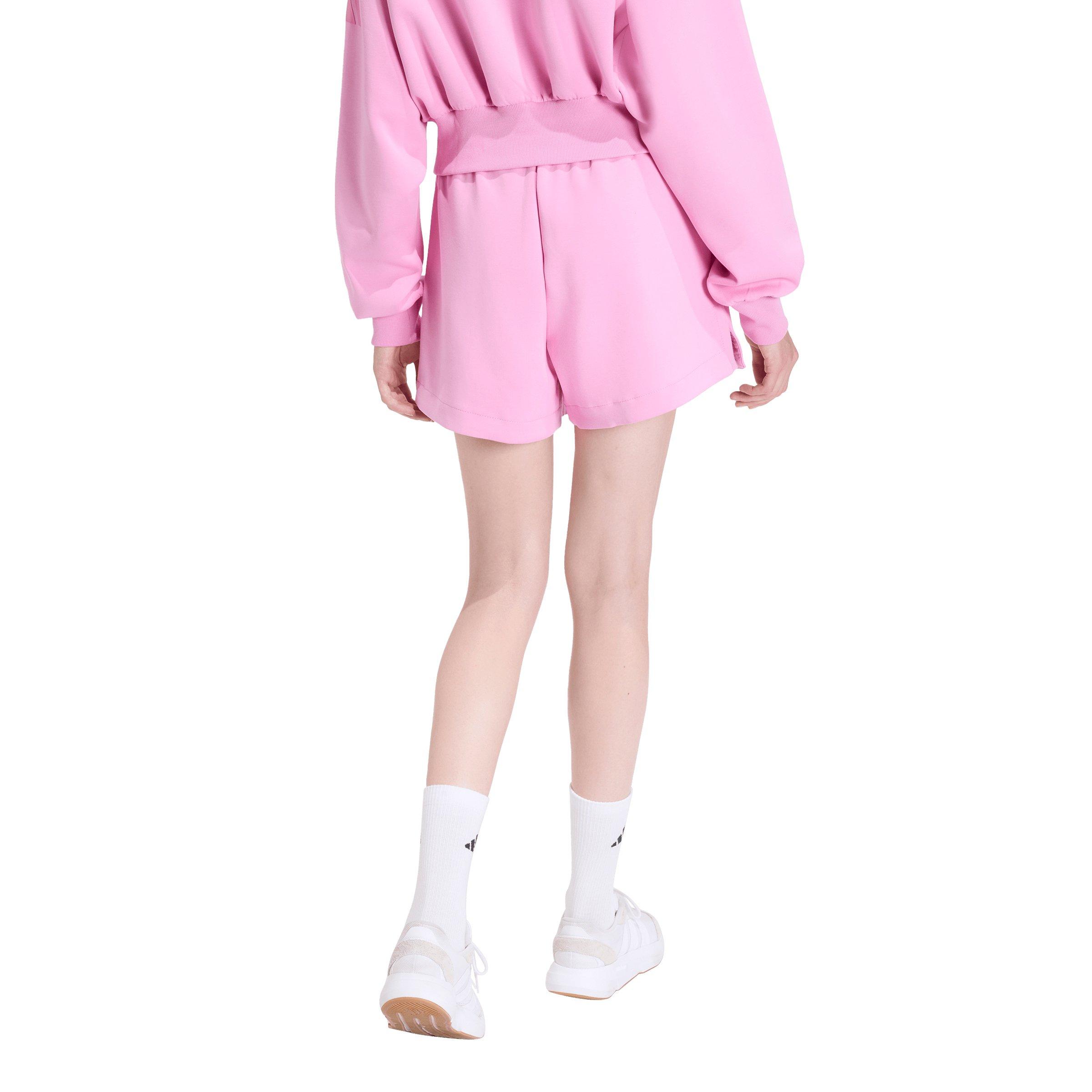 adidas Women's Soft Lux Loose Shorts-Pink - ROYAL Thumbnail View 2