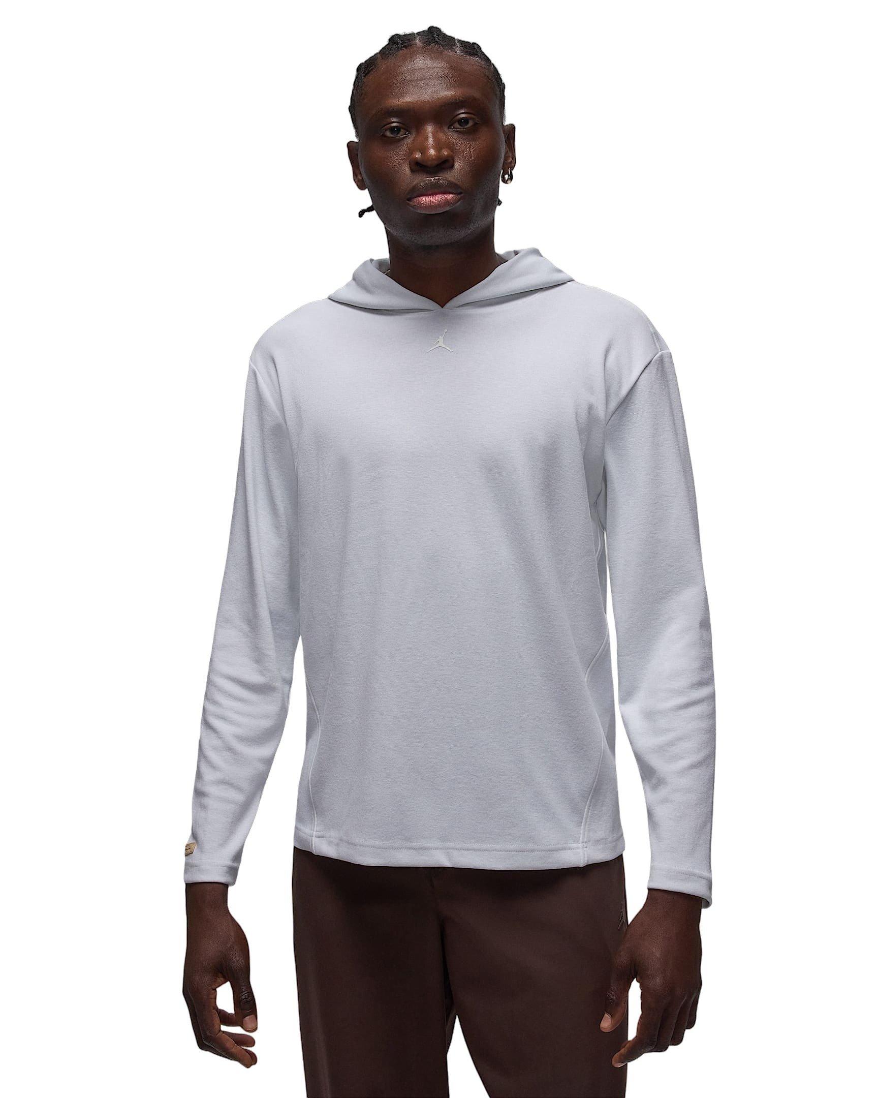 Jordan Men's Sport Golf Fleece Pullover Hoodie - WHITE Thumbnail View 1