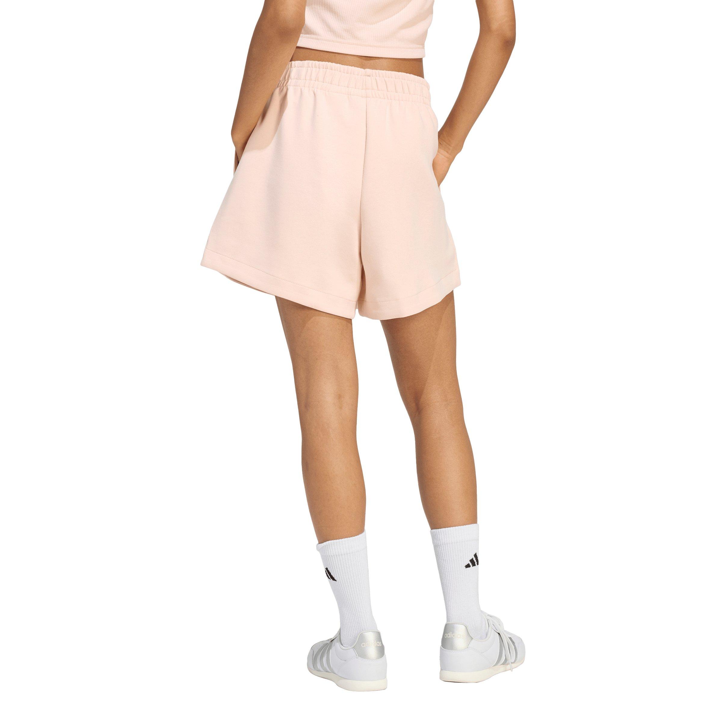 adidas Women's Soft Lux Loose Shorts - Blush Pink - PINK Thumbnail View 2
