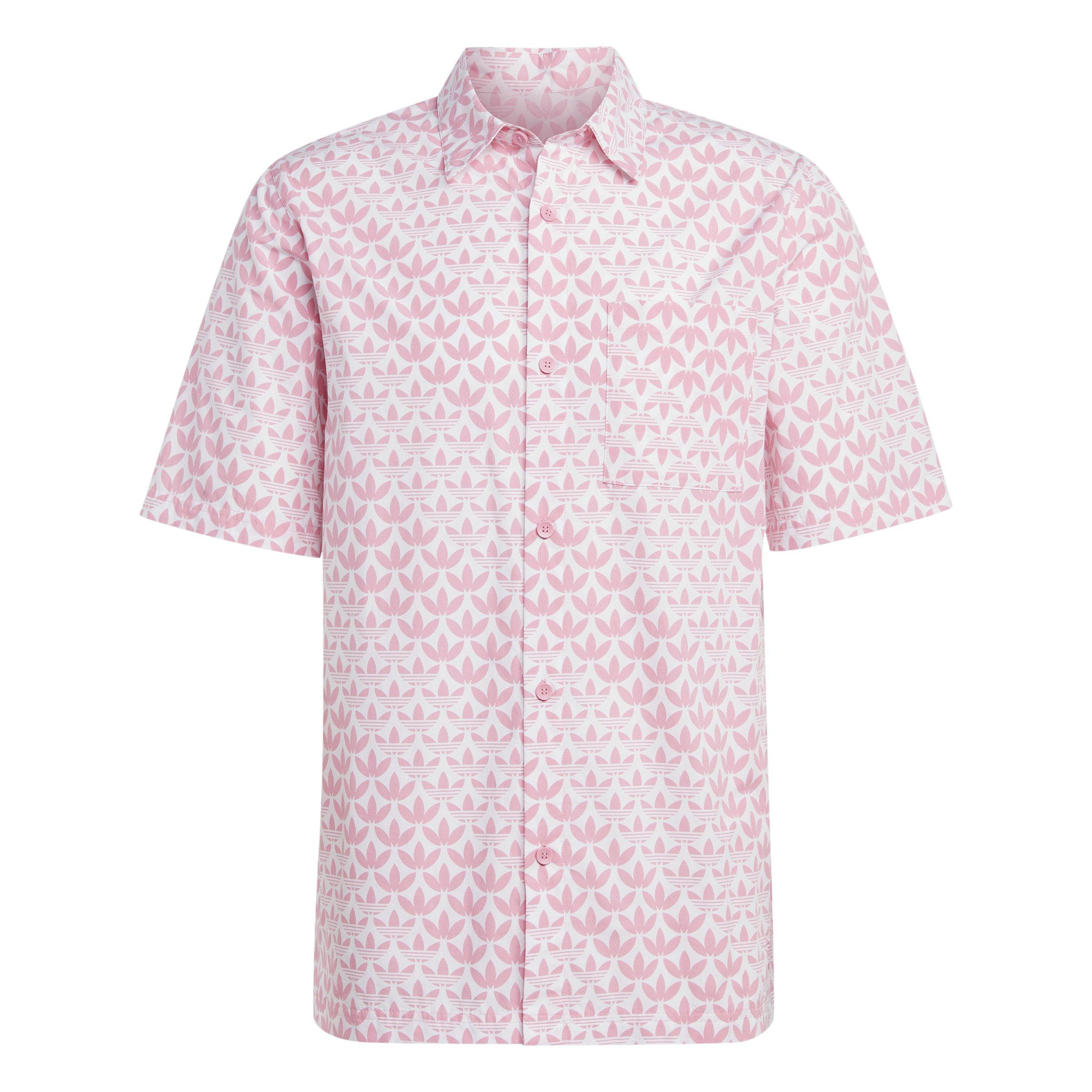 adidas Graphics Monogram Allover Print Shirt - Pink, Men's Lifestyle