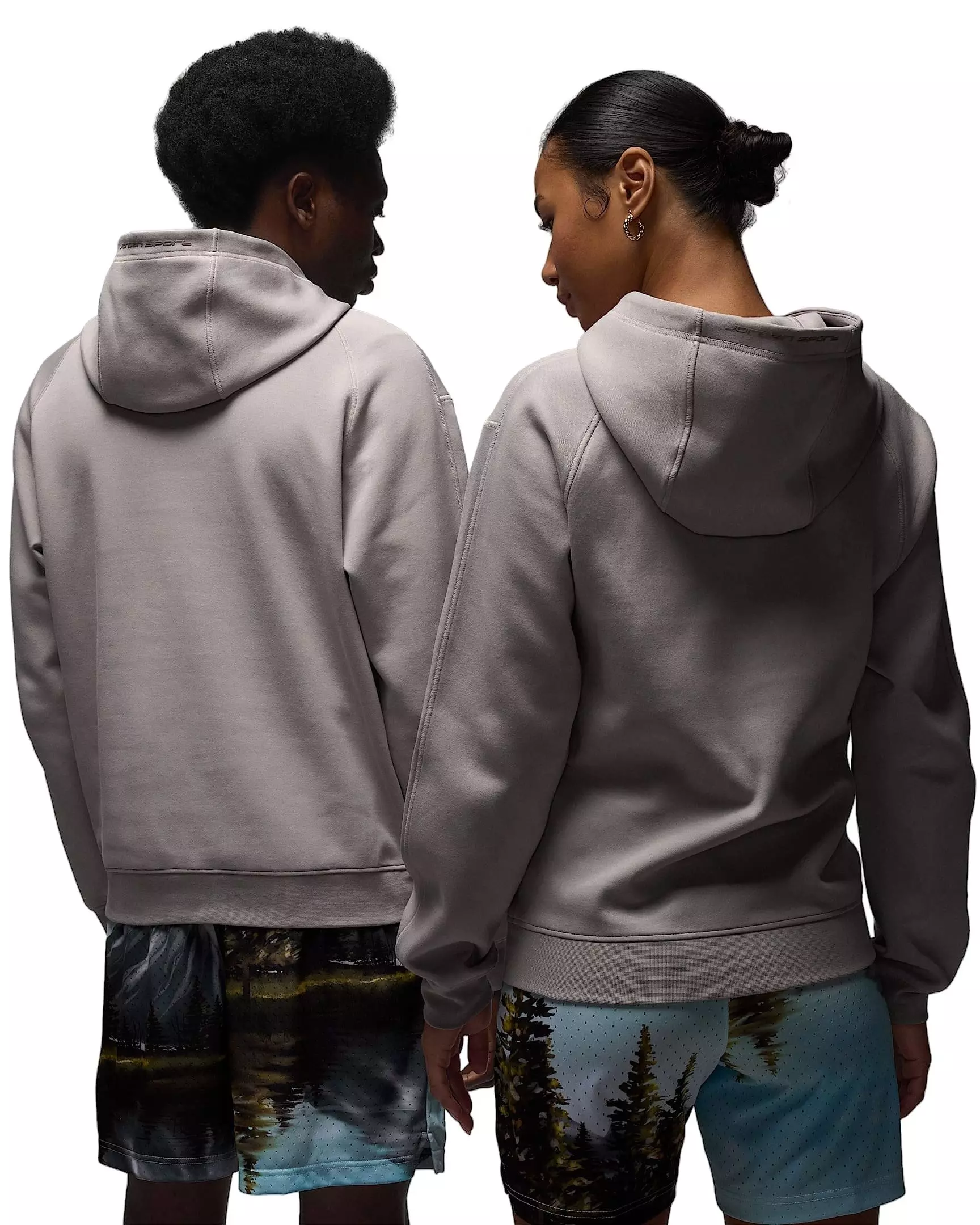 Jordan Luka Men's Dri-FIT Sports Hoop Fleece Pullover Hoodie -Grey - GREY