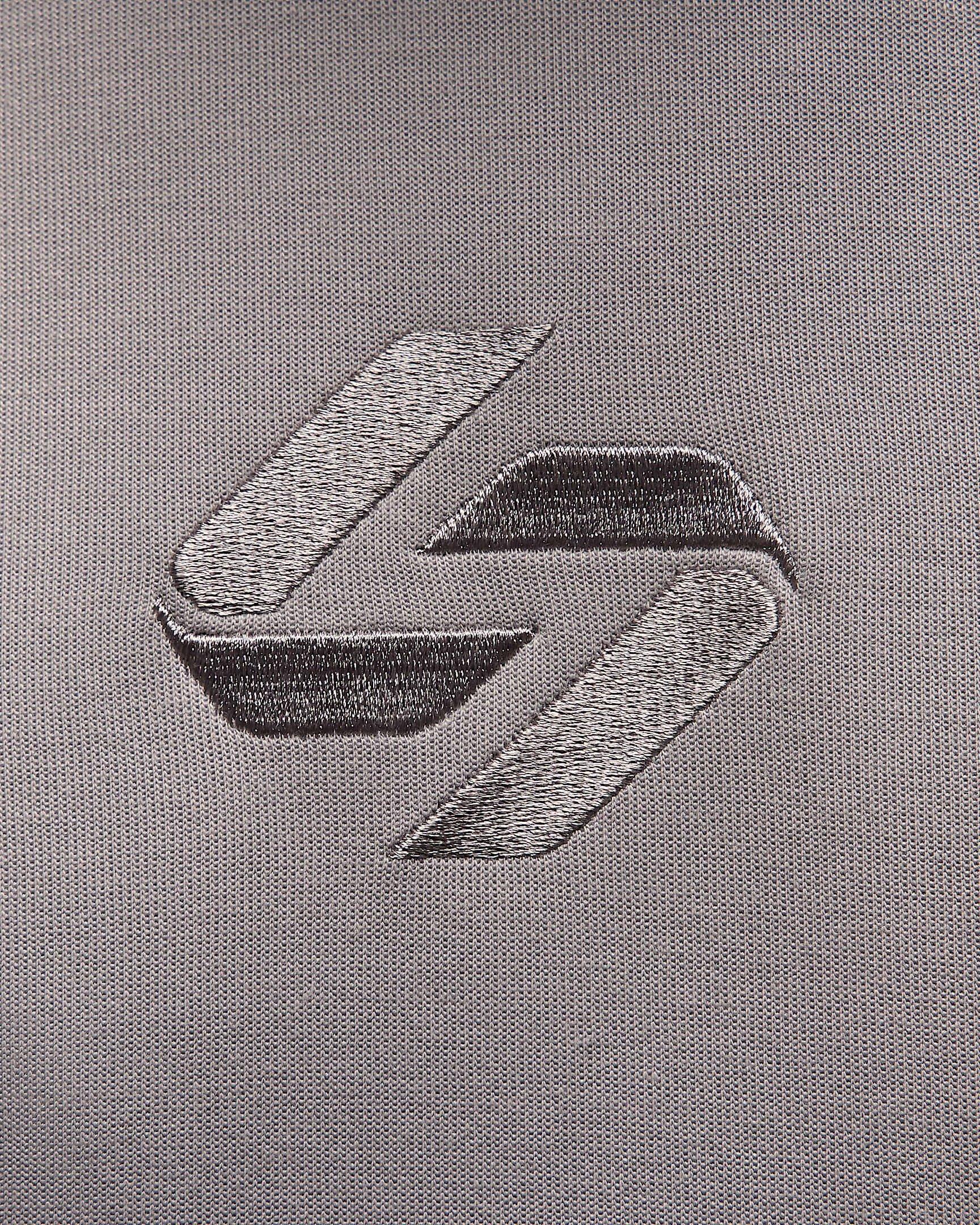 Jordan Luka Men's Dri-FIT Sports Hoop Fleece Pullover Hoodie - Grey - GREY Thumbnail View 4