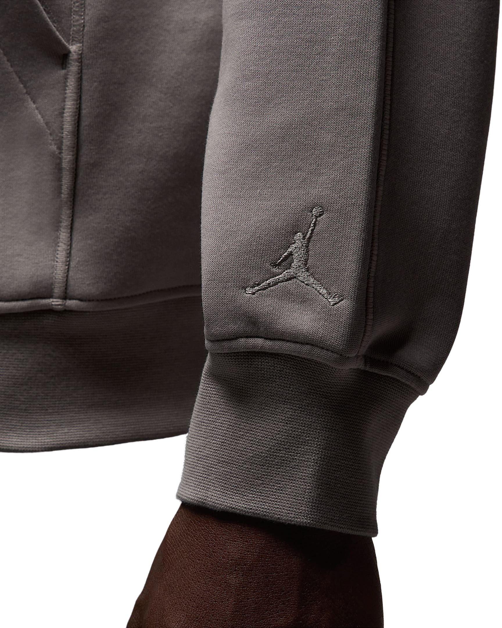 Jordan Luka Men's Dri-FIT Sports Hoop Fleece Pullover Hoodie -Grey - GREY Thumbnail View 6