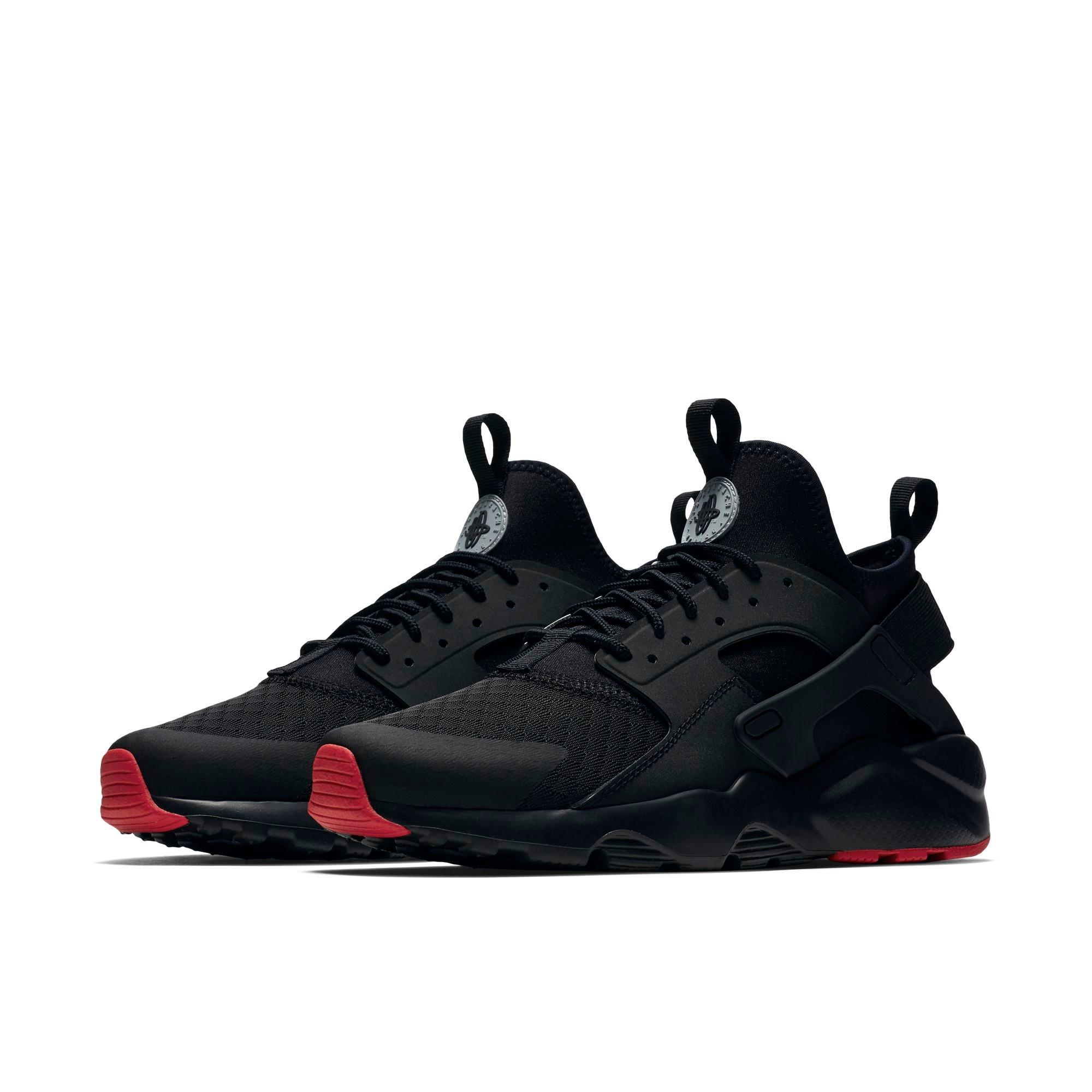 black and red huaraches mens