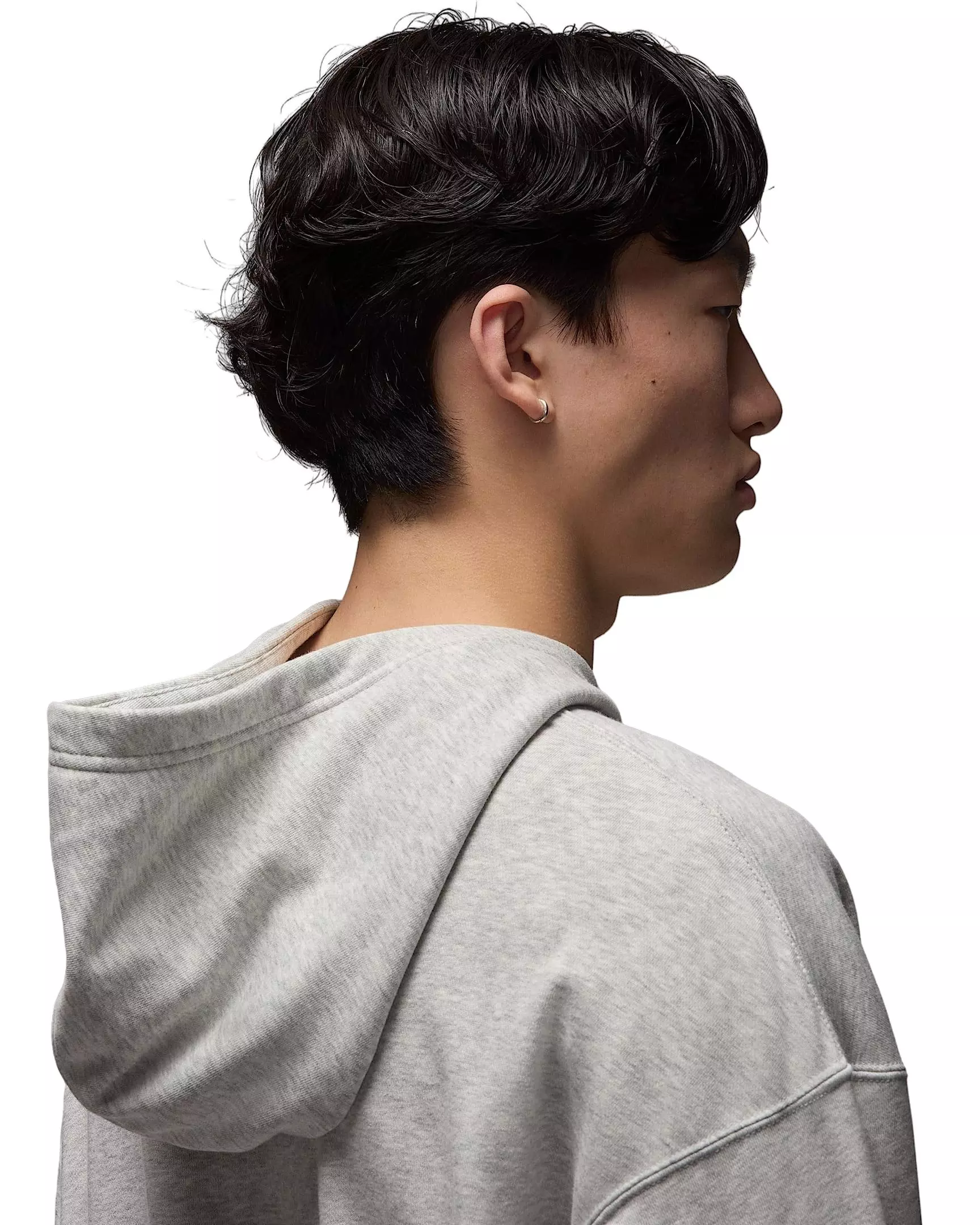 Jordan Men's Flight Oversized Pullover Hoodie - Grey - GREY