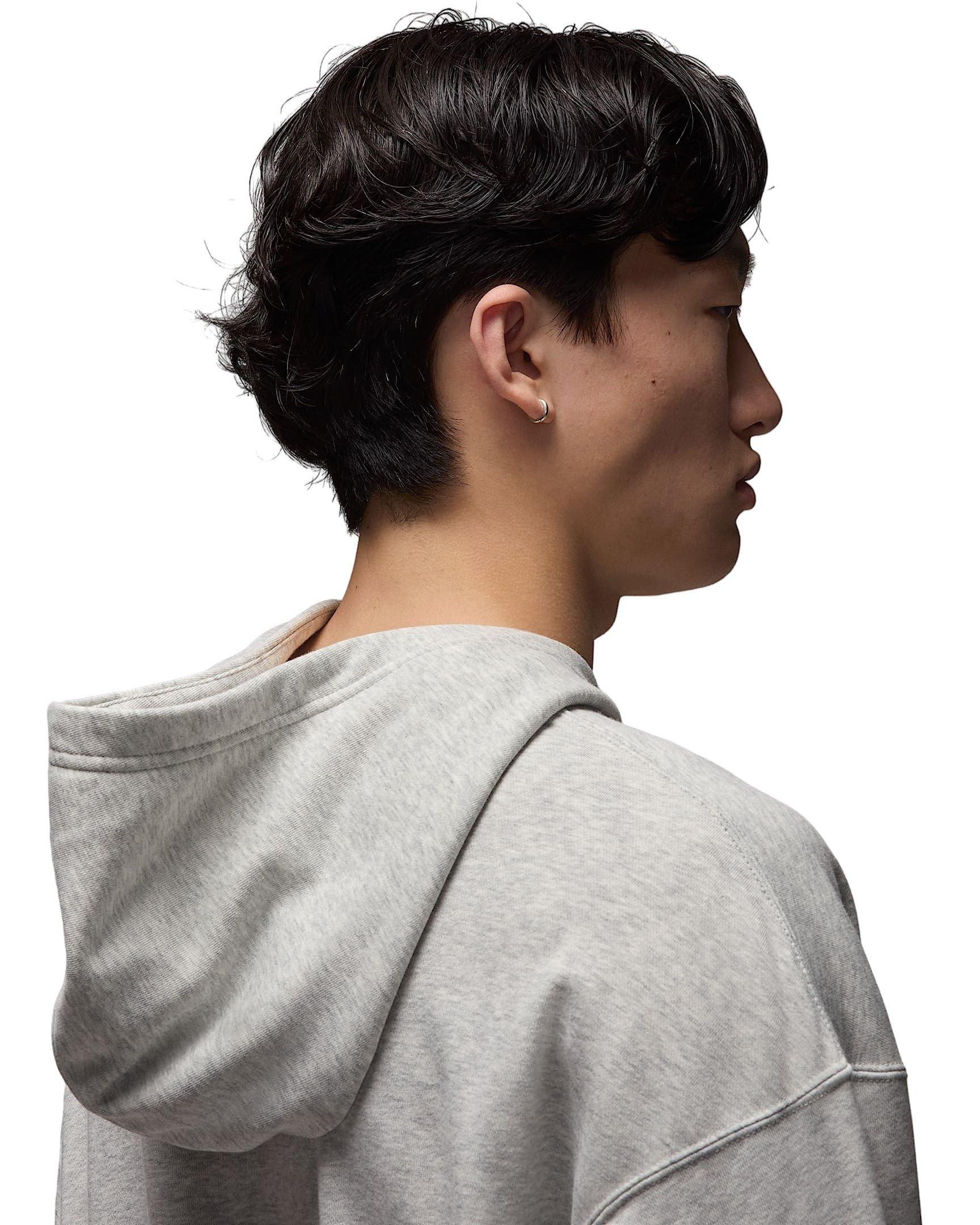 Jordan Men's Flight Oversized Pullover Hoodie -Grey - GREY Thumbnail View 6