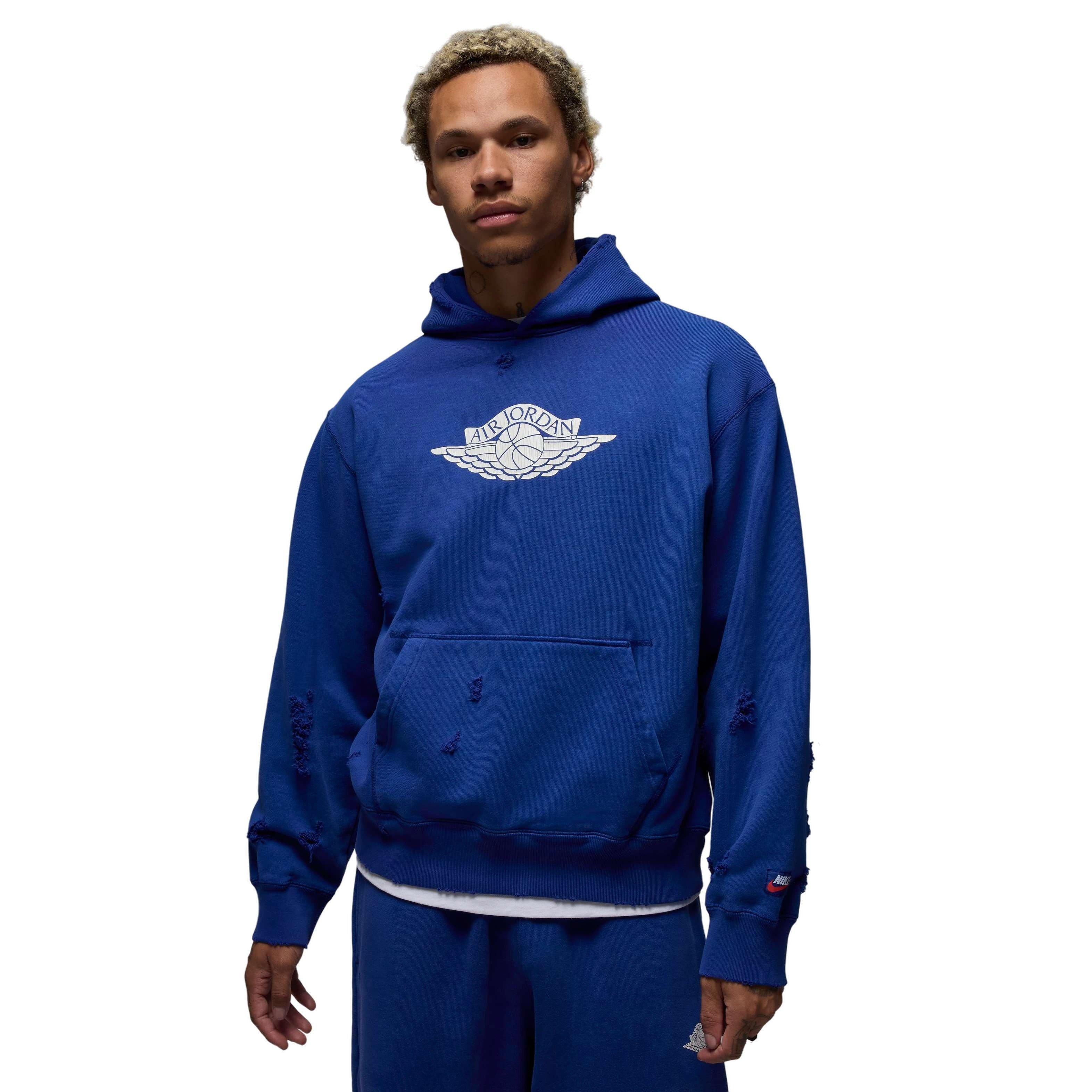 Jordan Men's Rare Air Wings Fleece Pullover Hoodie -Royal Blue - ROYAL BLUE Thumbnail View 1