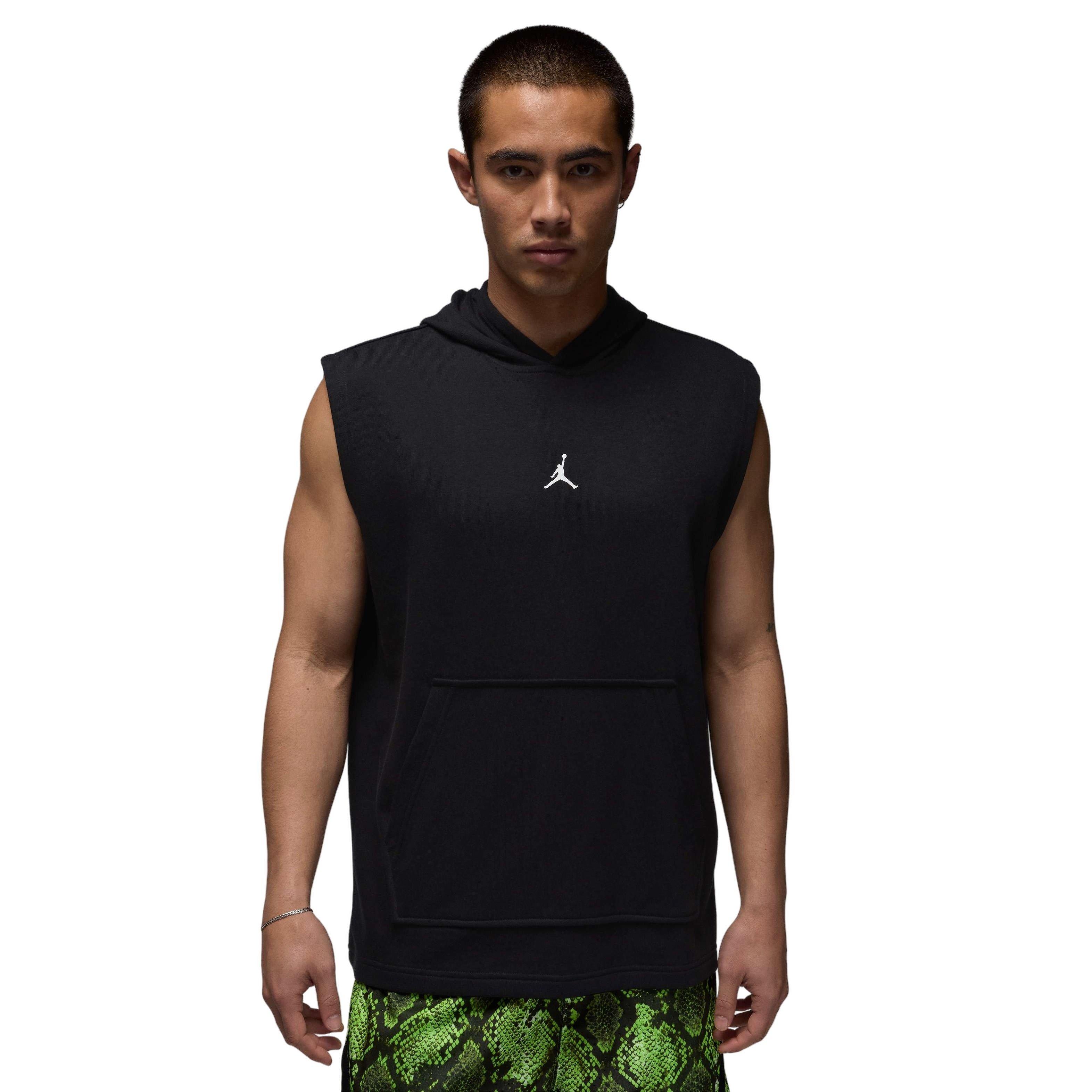 Jordan Men's Sport Crossover Dri-FIT Sleeveless Pullover Hoodie - BLACK Thumbnail View 1