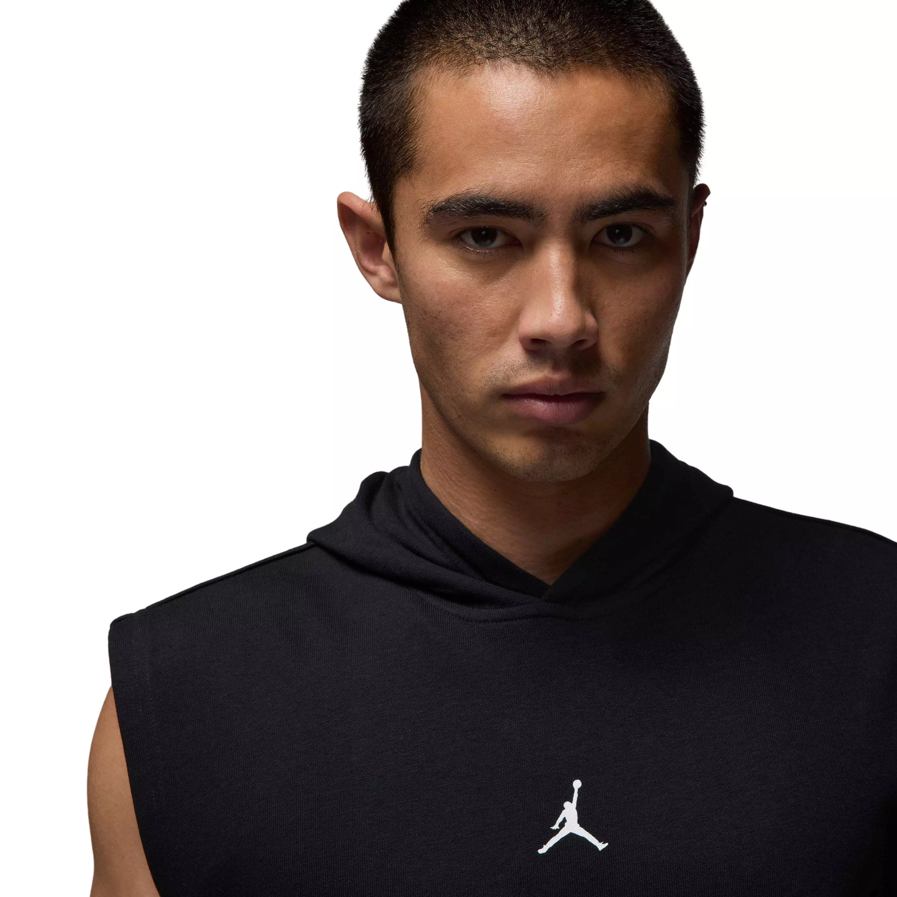 Jordan Men's Sport Crossover Dri-FIT Sleeveless Pullover Hoodie - BLACK