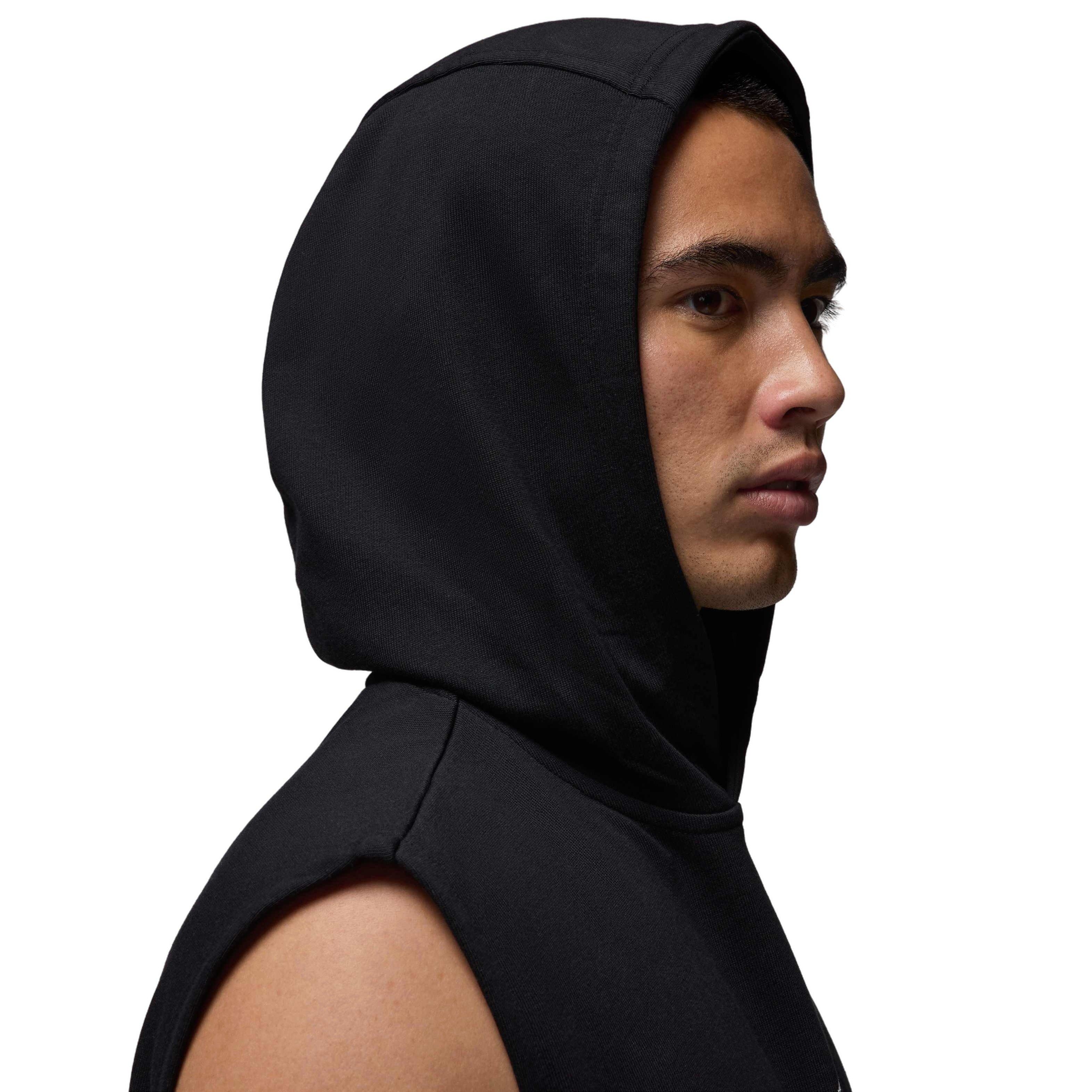 Jordan Men's Sport Crossover Dri-FIT Sleeveless Pullover Hoodie - BLACK Thumbnail View 6