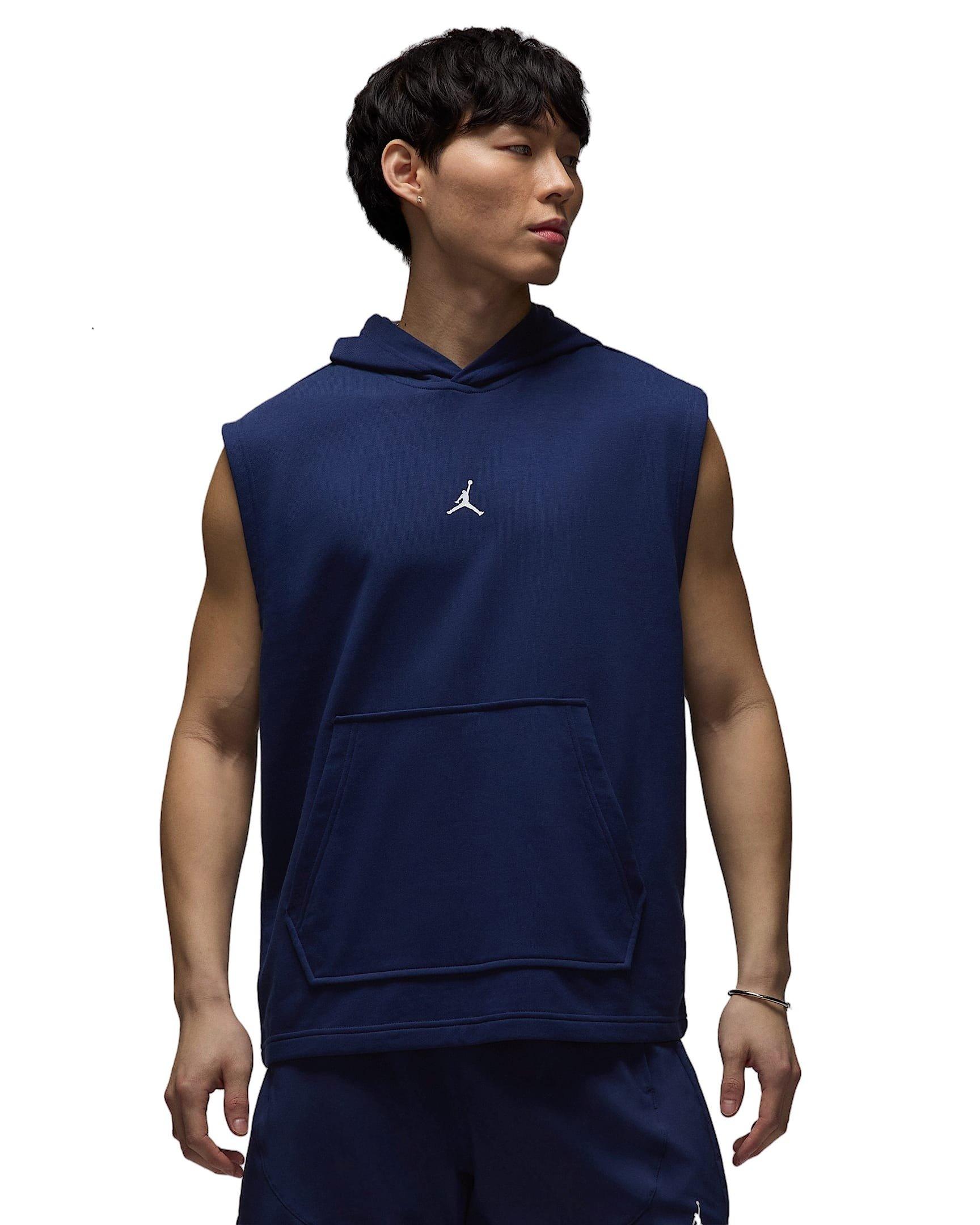 Jordan Men's Sport Crossover Dri-FIT Sleeveless Pullover Hoodie - NAVY Thumbnail View 1