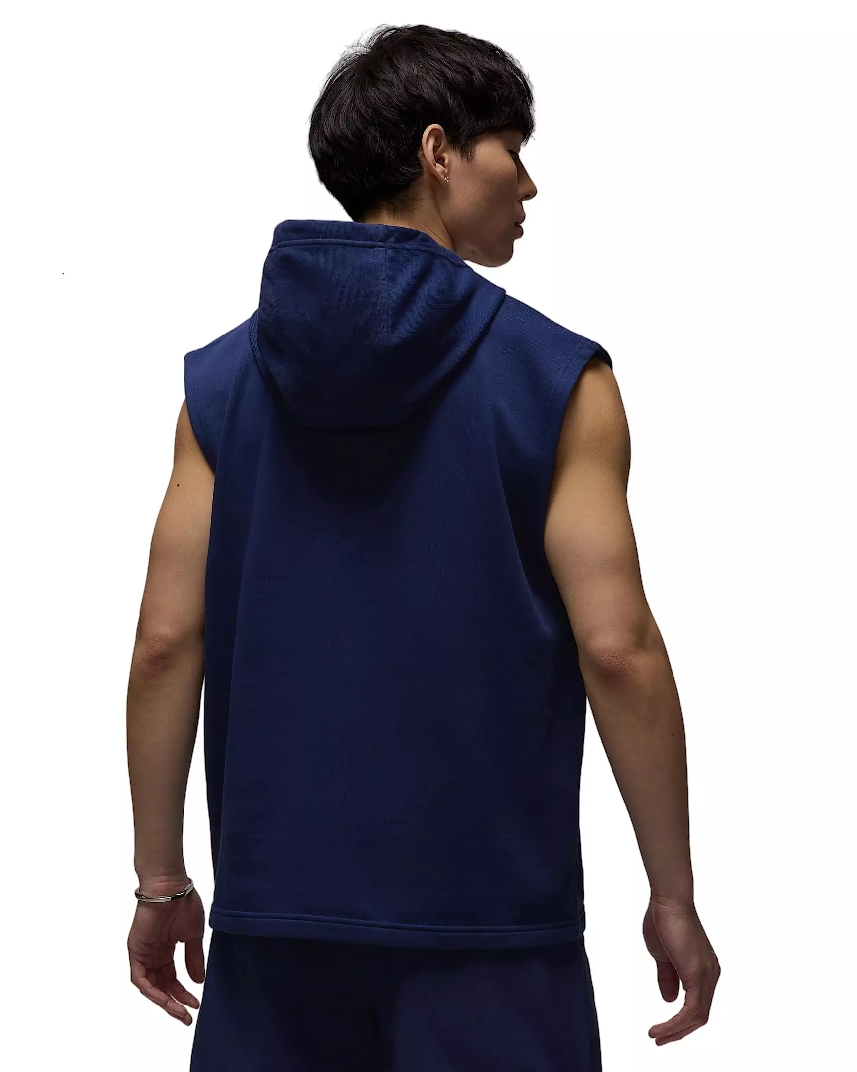 Jordan Men's Sport Crossover Dri-FIT Sleeveless Pullover Hoodie - NAVY