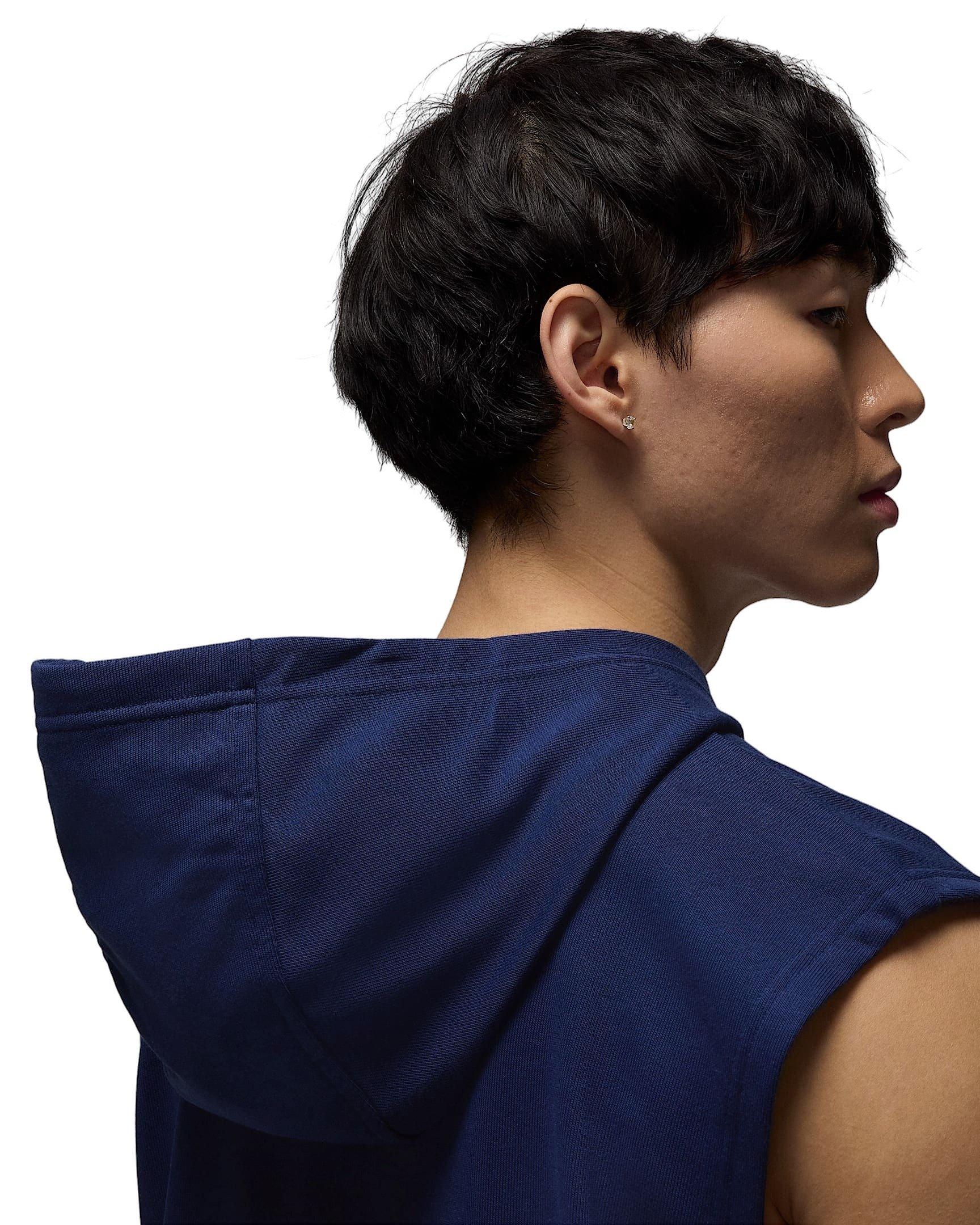 Jordan Men's Sport Crossover Dri-FIT Sleeveless Pullover Hoodie - NAVY Thumbnail View 4