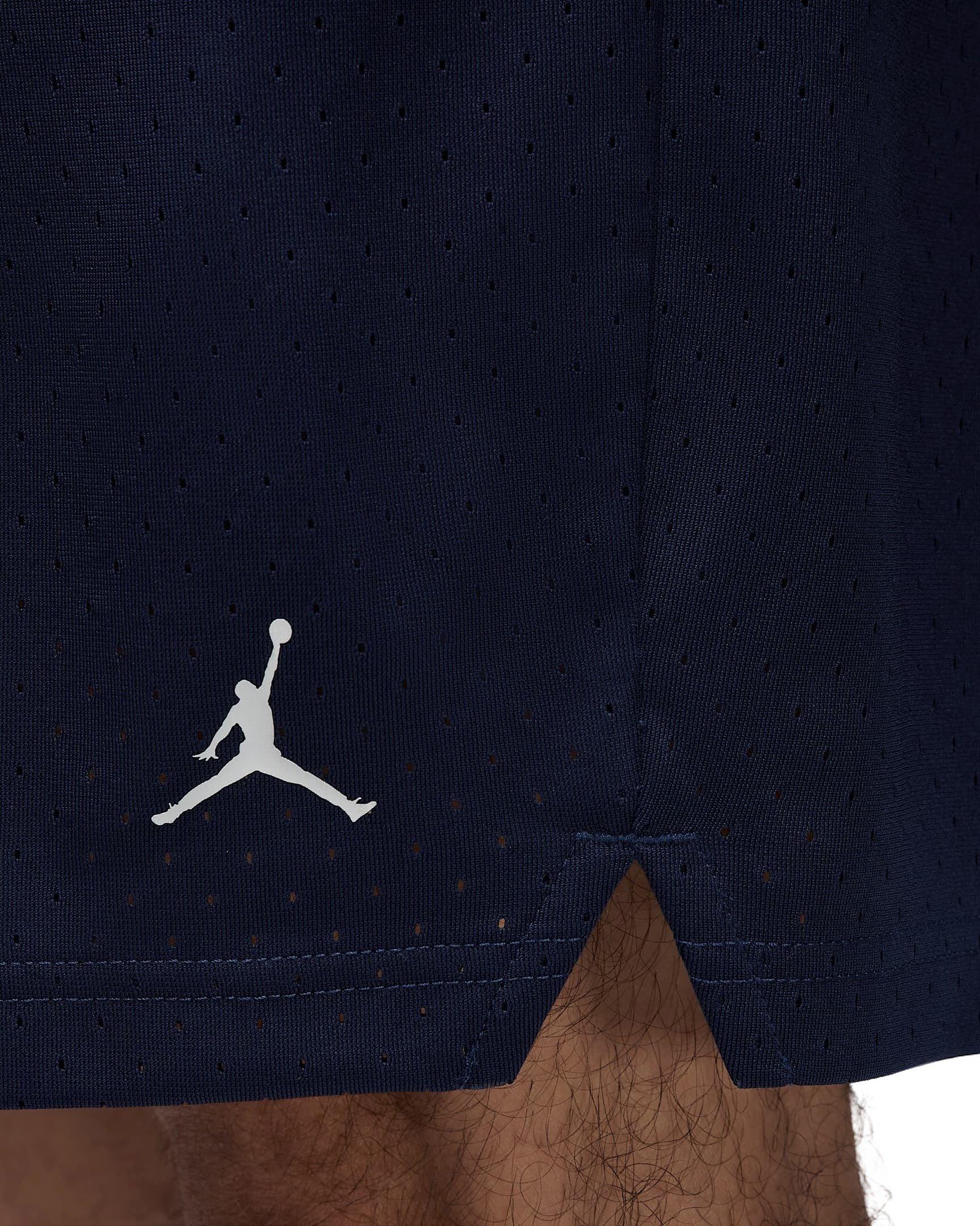 Jordan Men's Sport Dri-FIT Mesh Shorts - NAVY Thumbnail View 4