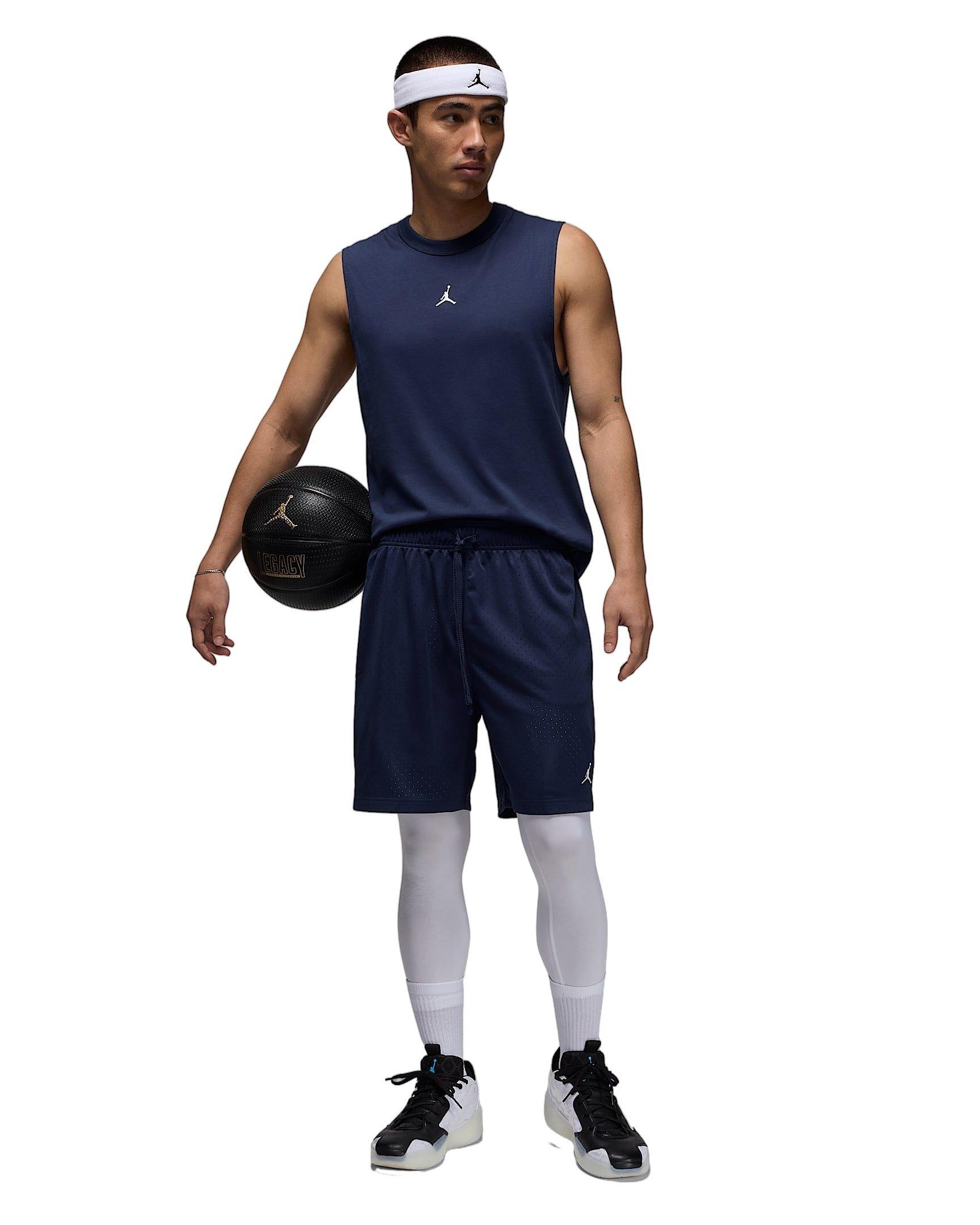 Jordan Men's Sport Dri-FIT Mesh Shorts - NAVY Thumbnail View 5